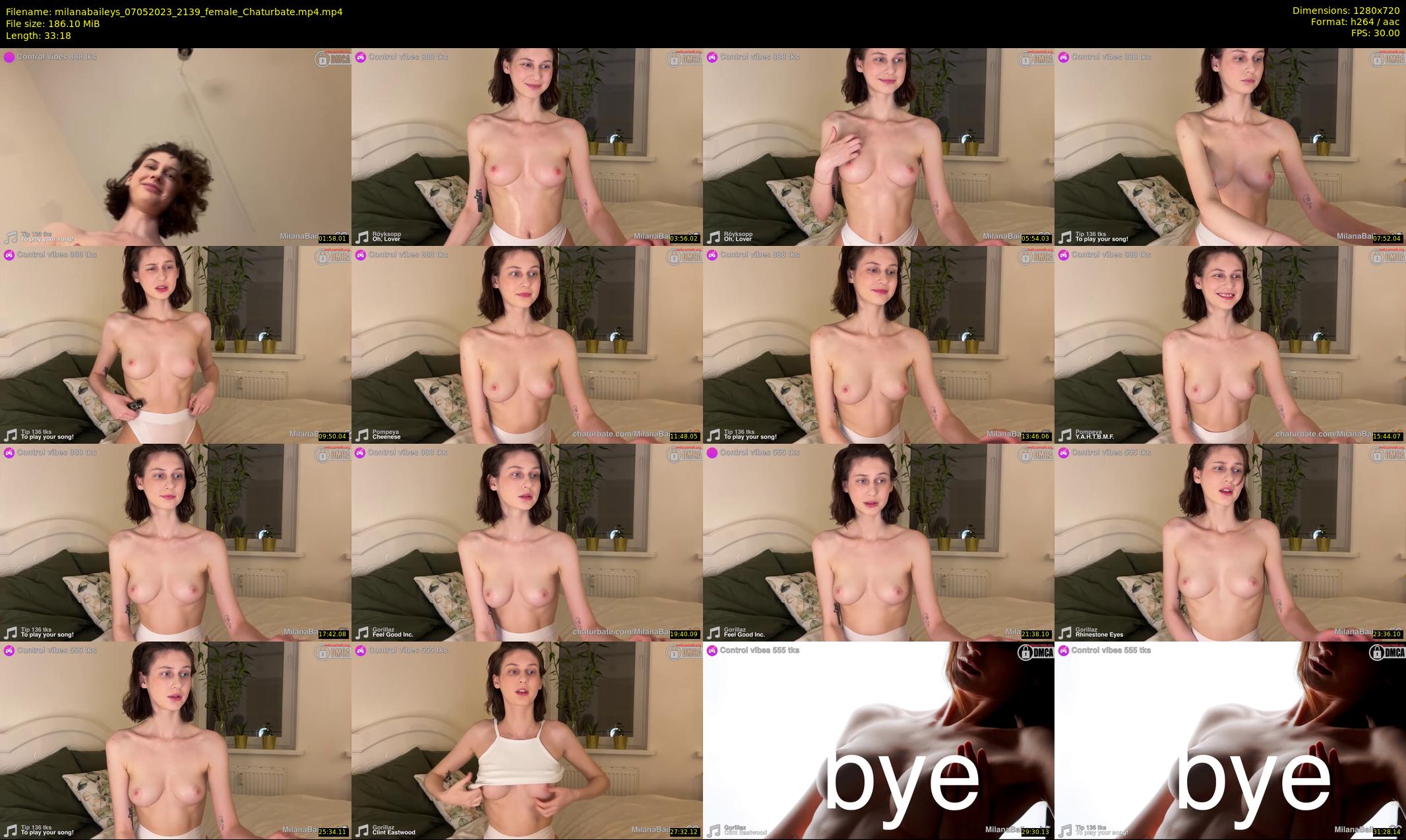 milanabaileys — 34 minute Chaturbate female cam show recording, 720p, May 7, 2023