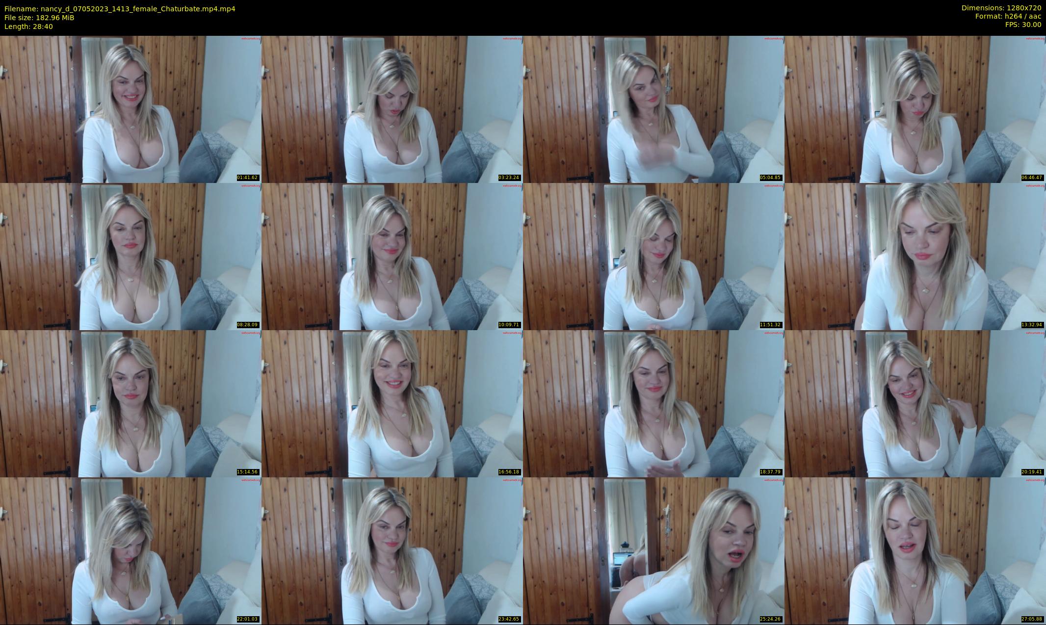 nancy_d — 29 minute Chaturbate female cam show recording, 720p, May 7, 2023