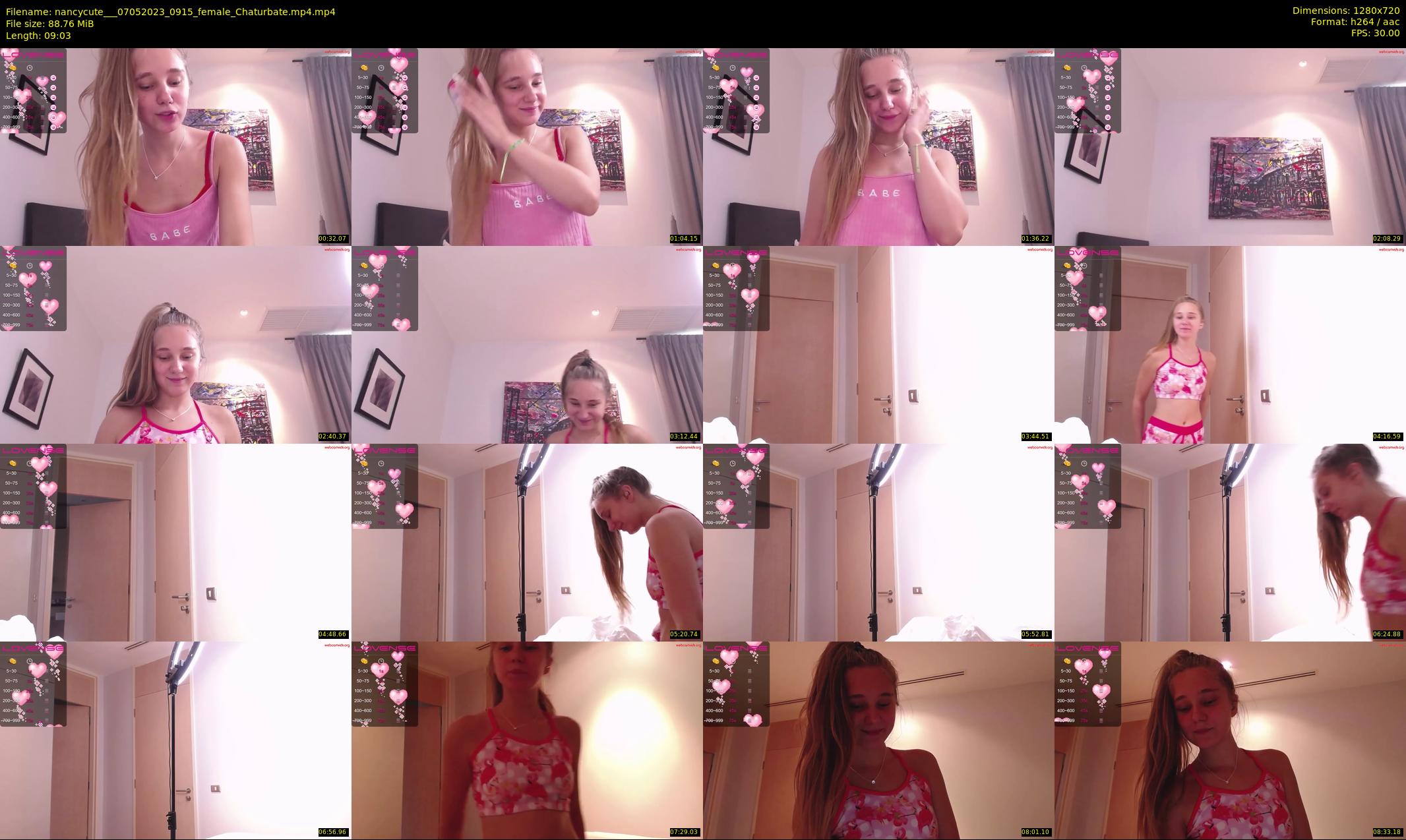 nancycute__ — 10 minute Chaturbate female cam show recording, 720p, May 7, 2023