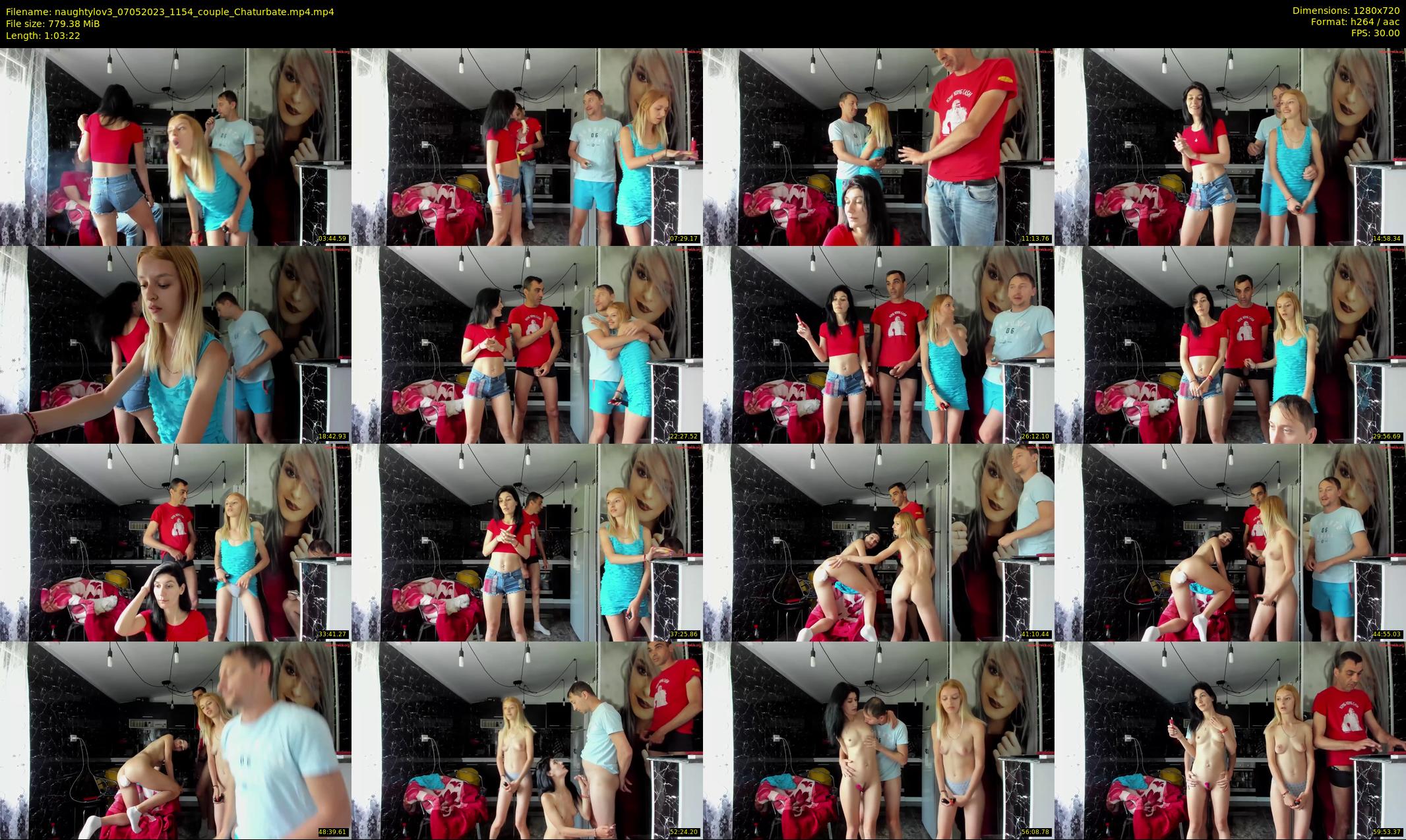 naughtylov3 — 64 minute Chaturbate couple cam show recording, 720p, May 7, 2023