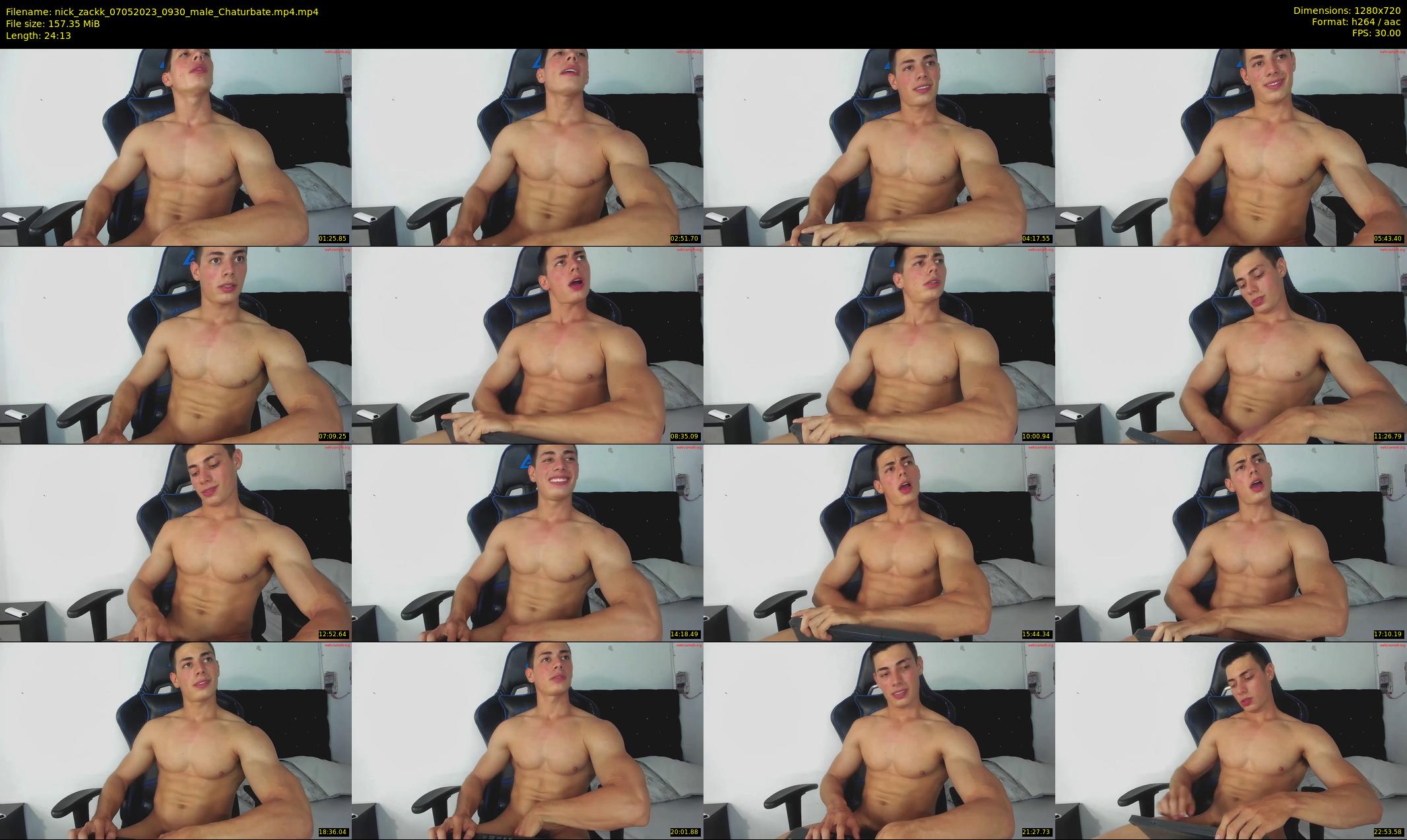 nick_zackk — 25 minute Chaturbate male cam show recording, 720p, May 7, 2023