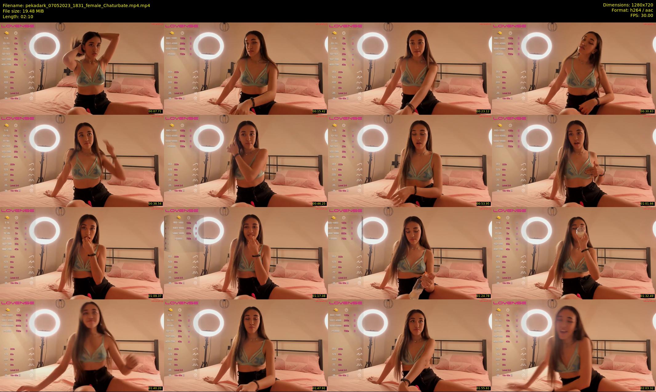 pekadark — 3 minute Chaturbate female cam show recording, 720p, May 7, 2023