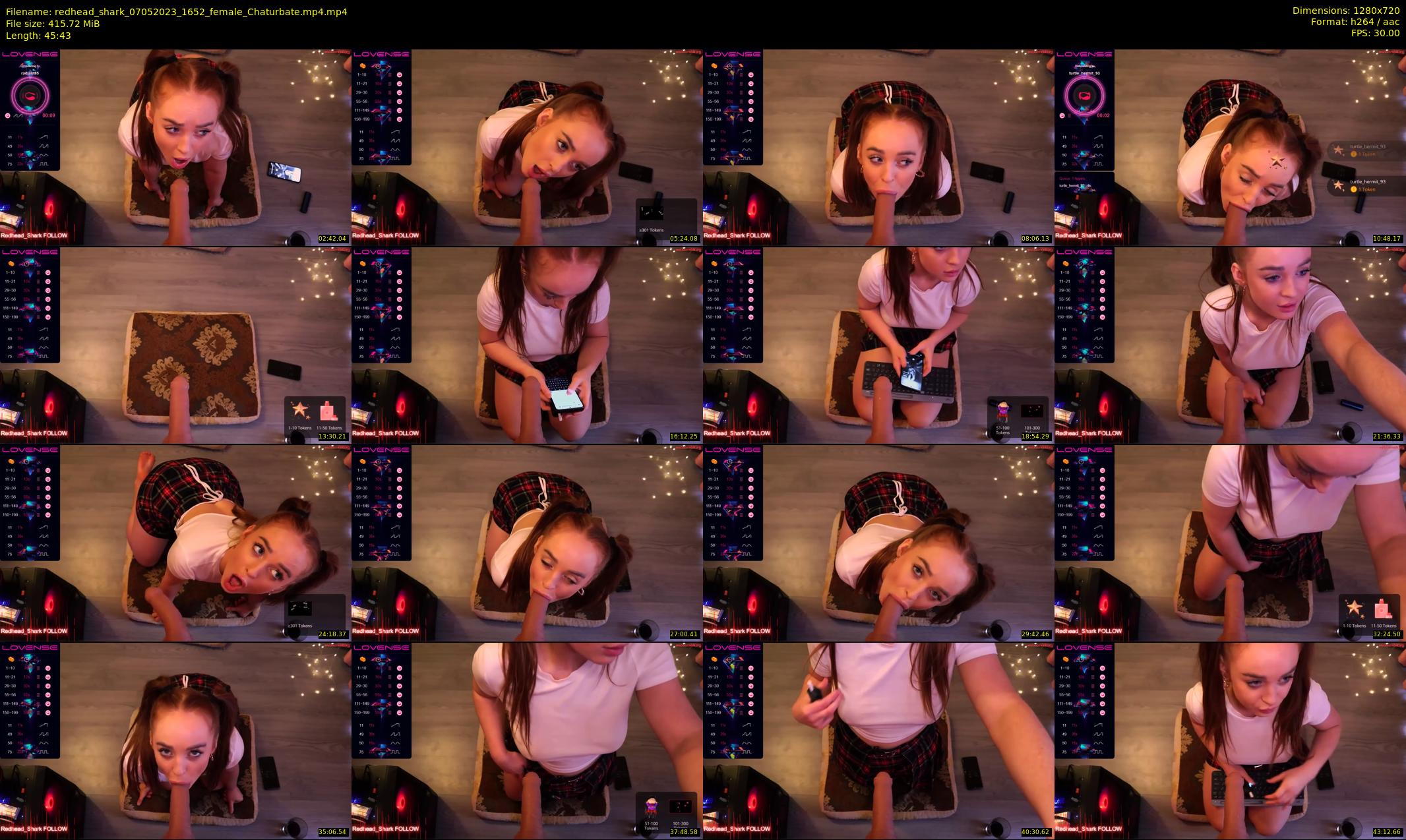 redhead_shark — 46 minute Chaturbate female cam show recording, 720p, May 7, 2023