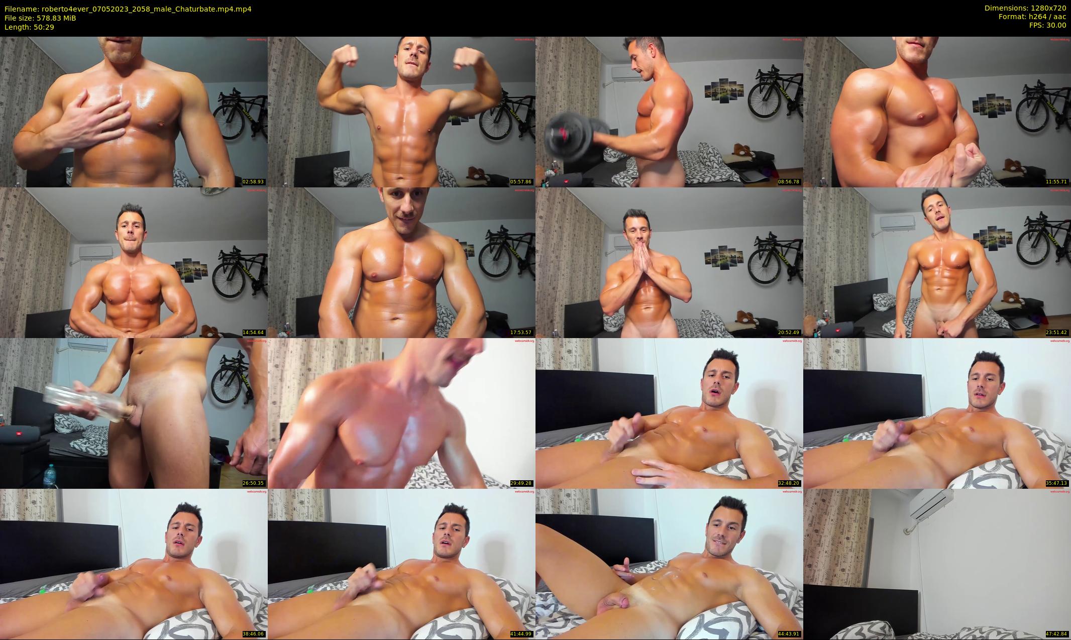 roberto4ever — 51 minute Chaturbate male cam show recording, 720p, May 7, 2023