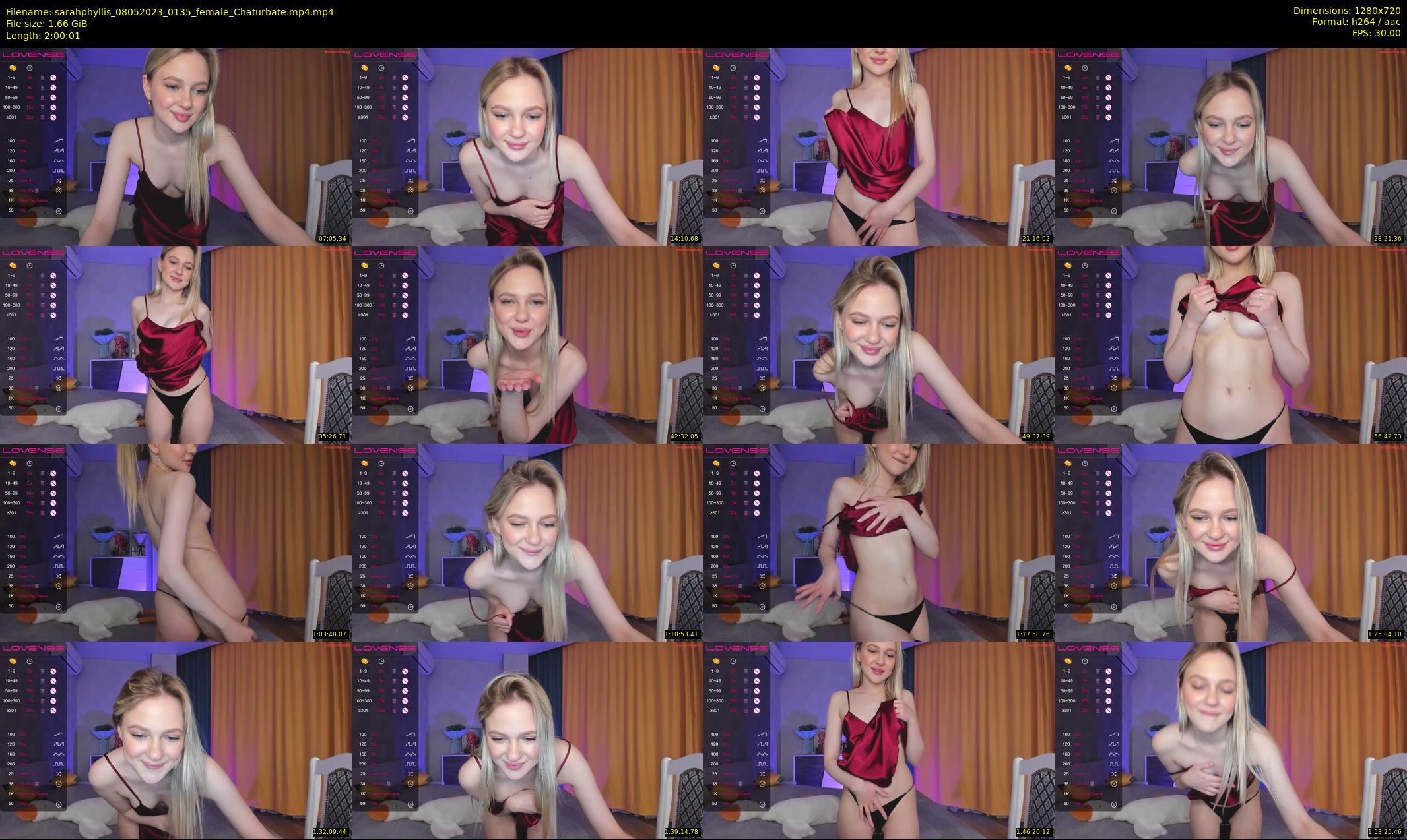 sarahphyllis — 121 minute Chaturbate female cam show recording, 720p, May 8, 2023