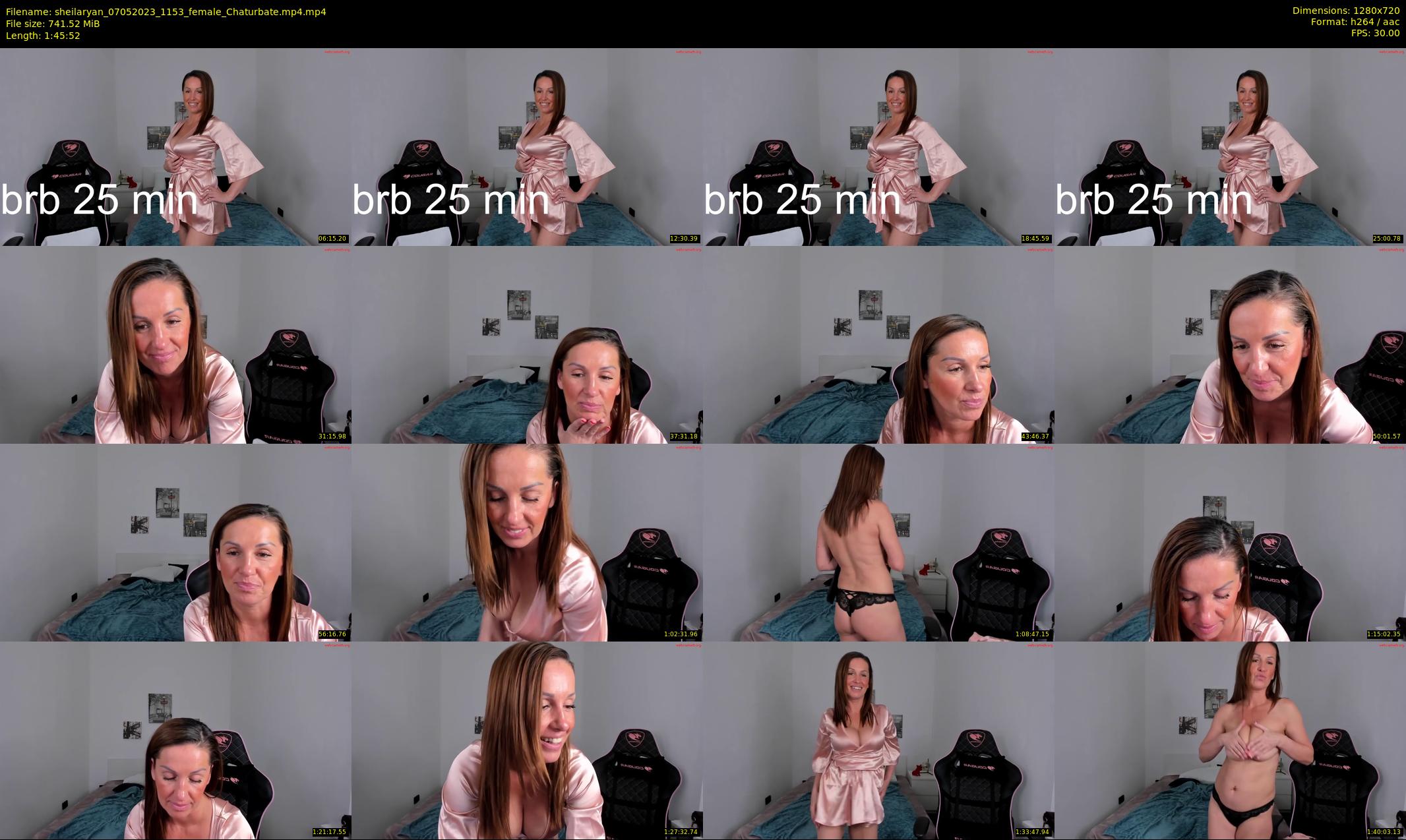 sheilaryan — 106 minute Chaturbate female cam show recording, 720p, May 7, 2023