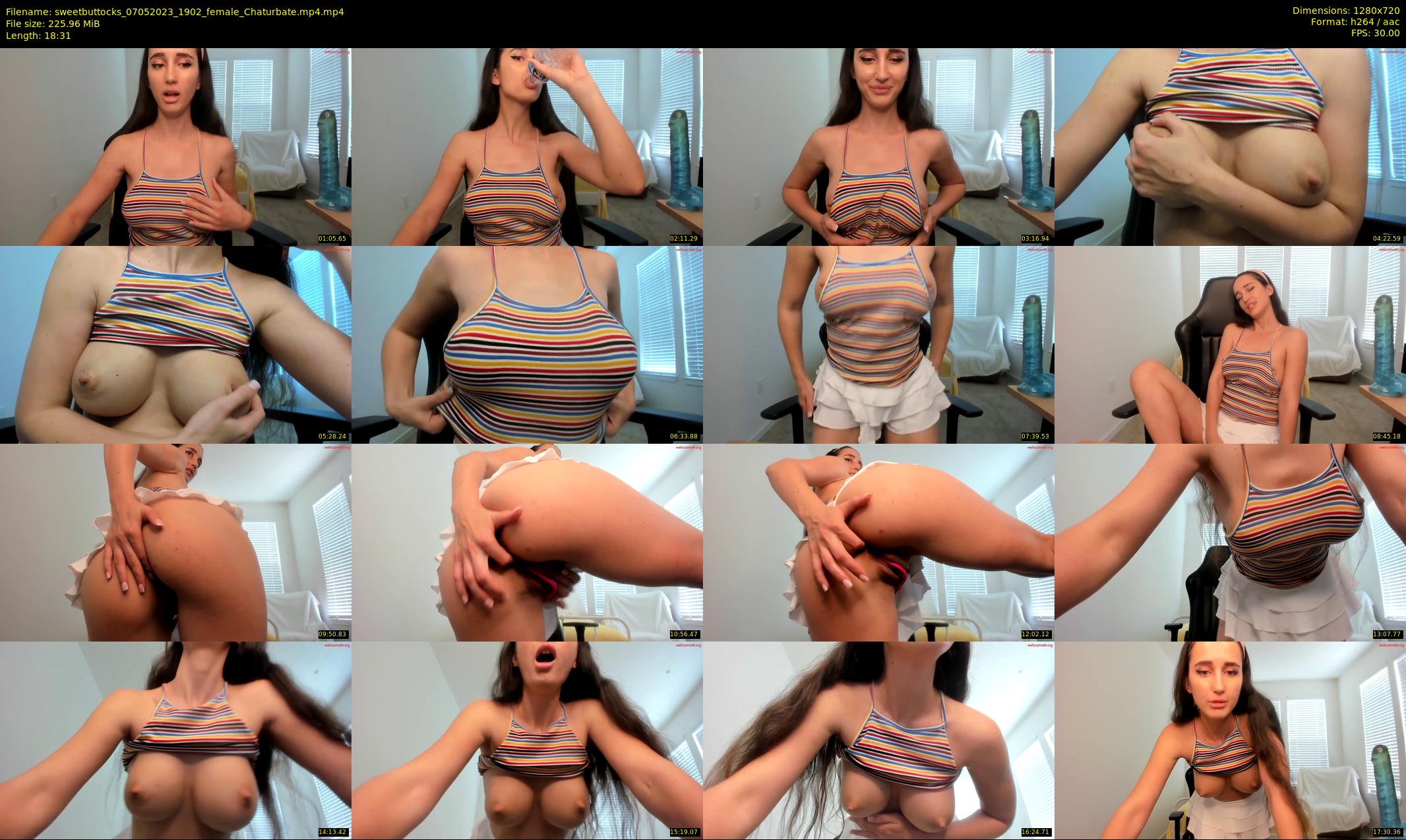 sweetbuttocks — 19 minute Chaturbate female cam show recording, 720p, May 7, 2023