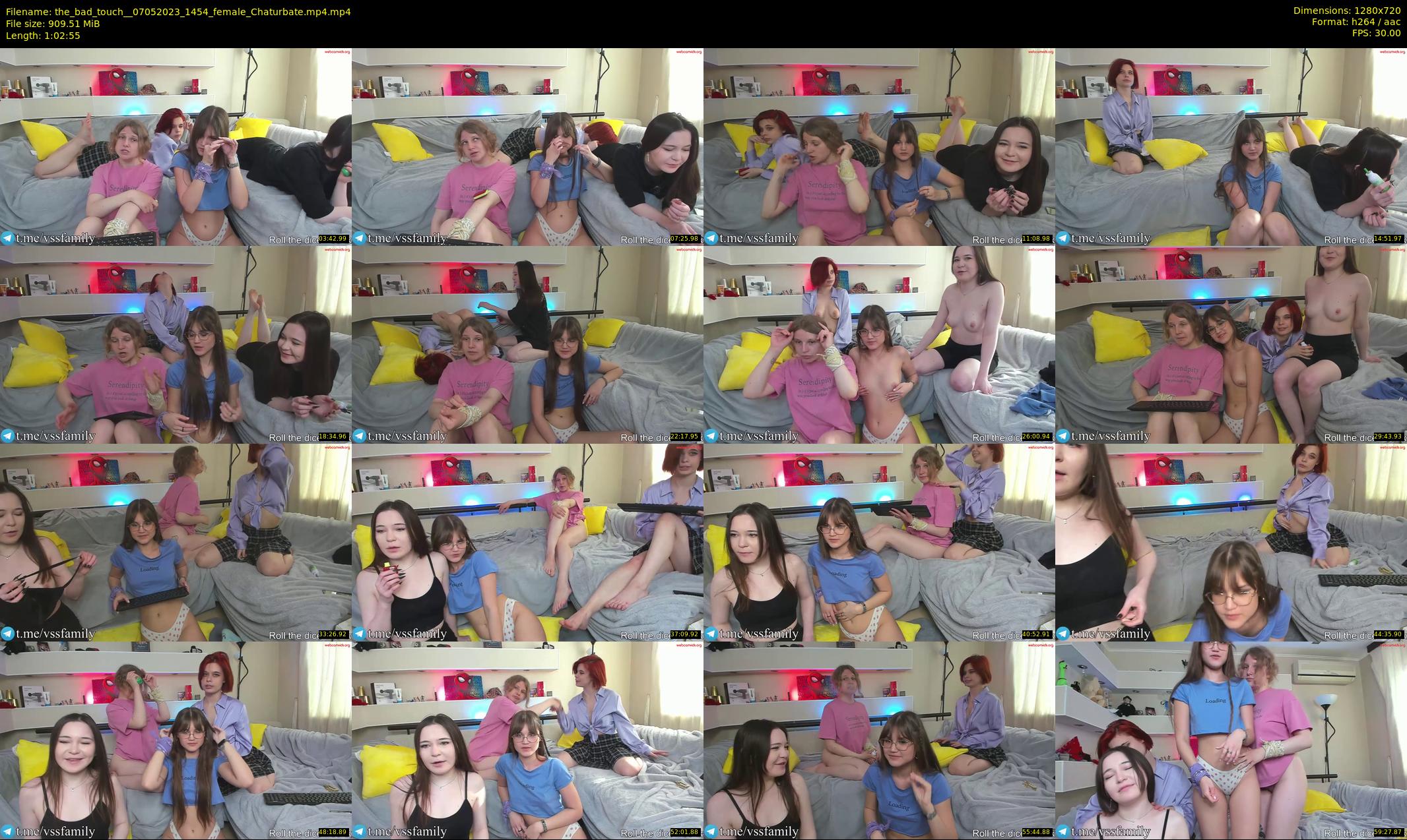the_bad_touch_ — 63 minute Chaturbate couple cam show recording, 720p, May 7, 2023