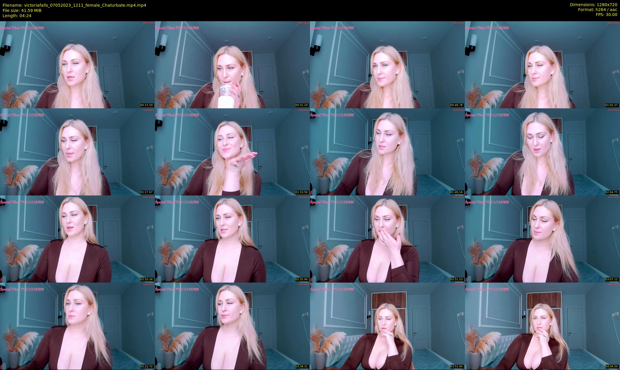 victoriafalls — 5 minute Chaturbate female cam show recording, 720p, May 7, 2023