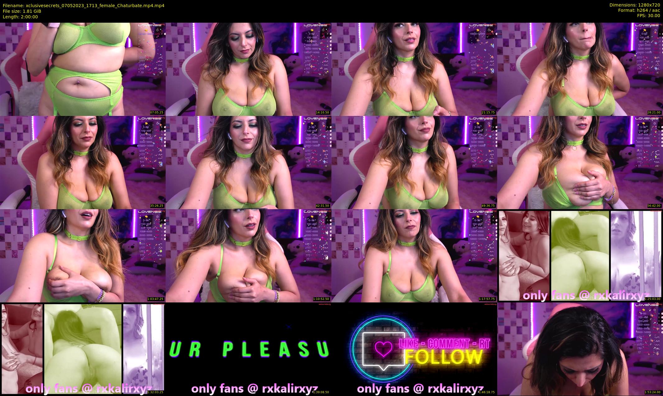 xclusivesecrets — 120 minute Chaturbate female cam show recording, 720p, May 7, 2023