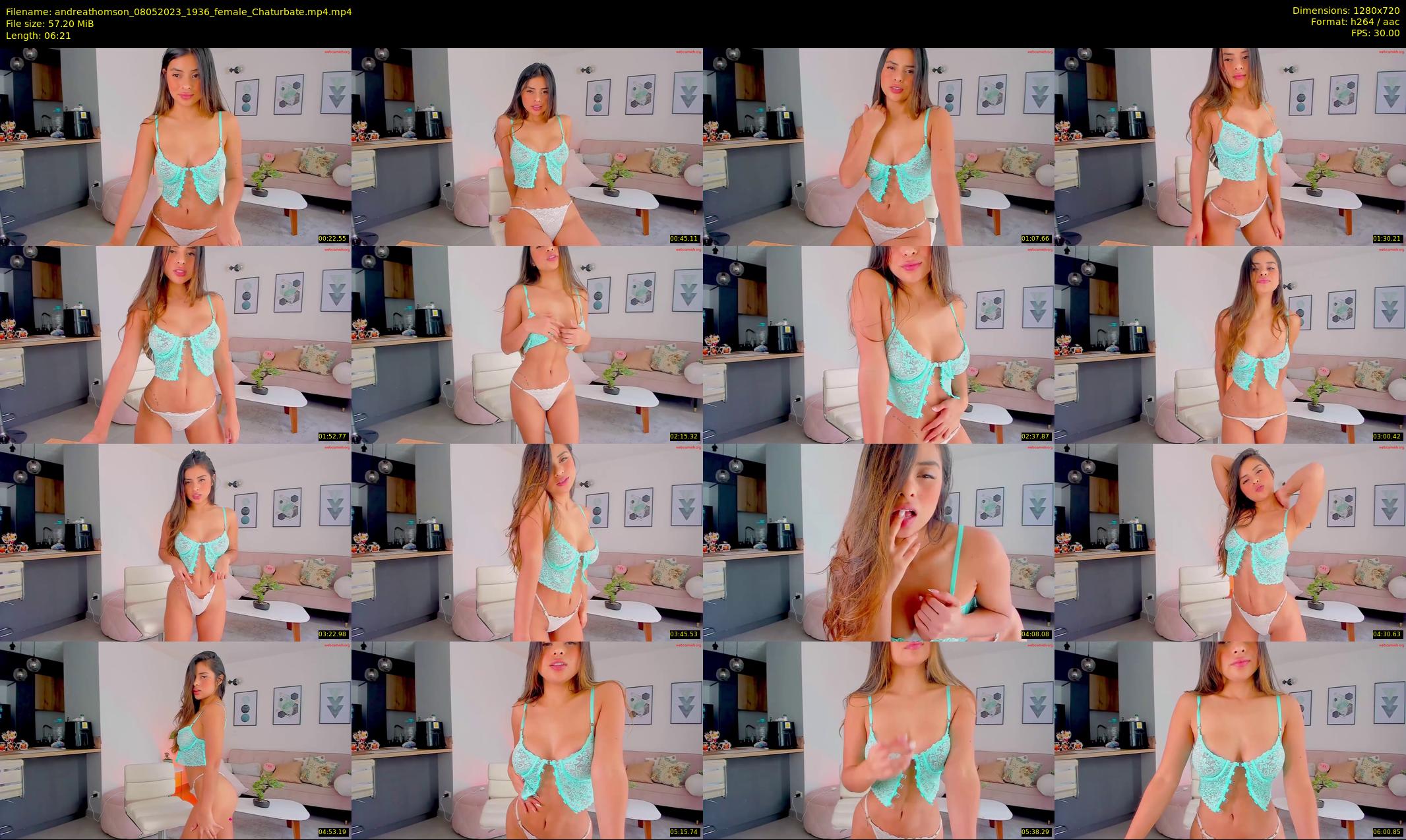 andreathomson — 7 minute Chaturbate female cam show recording, 720p, May 8, 2023