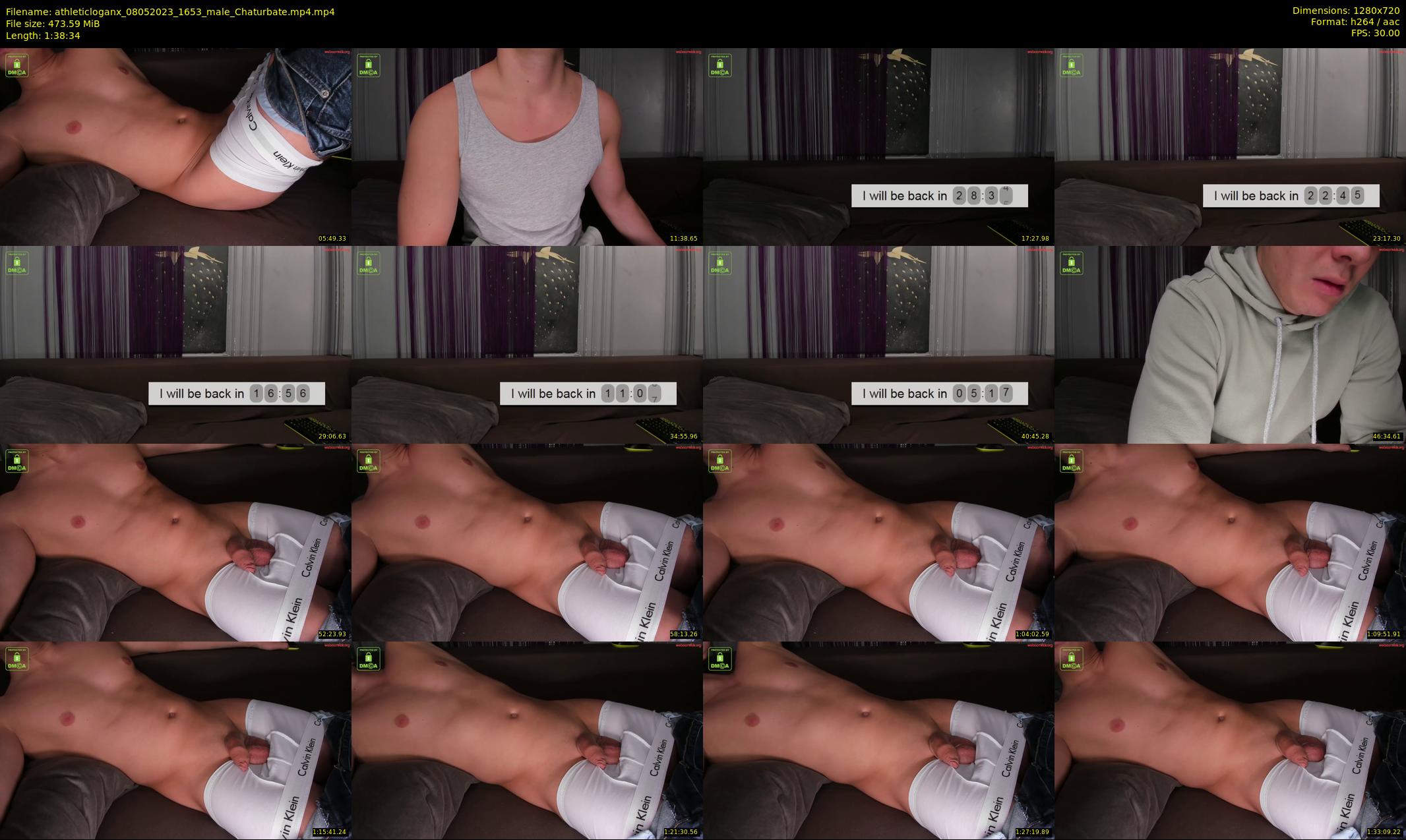 athleticloganx — 99 minute Chaturbate male cam show recording, 720p, May 8, 2023