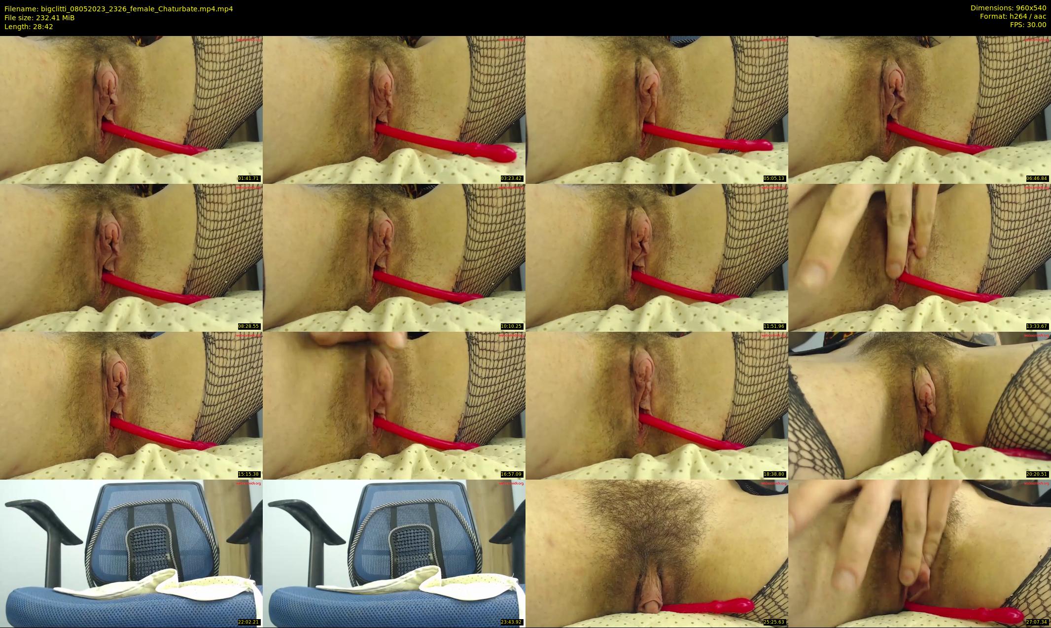 bigclitti — 29 minute Chaturbate female cam show recording, 480p, May 8, 2023