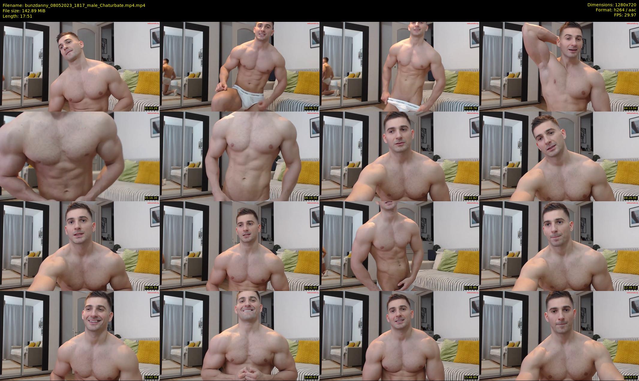 bunzdanny — 18 minute Chaturbate male cam show recording, 720p, May 8, 2023