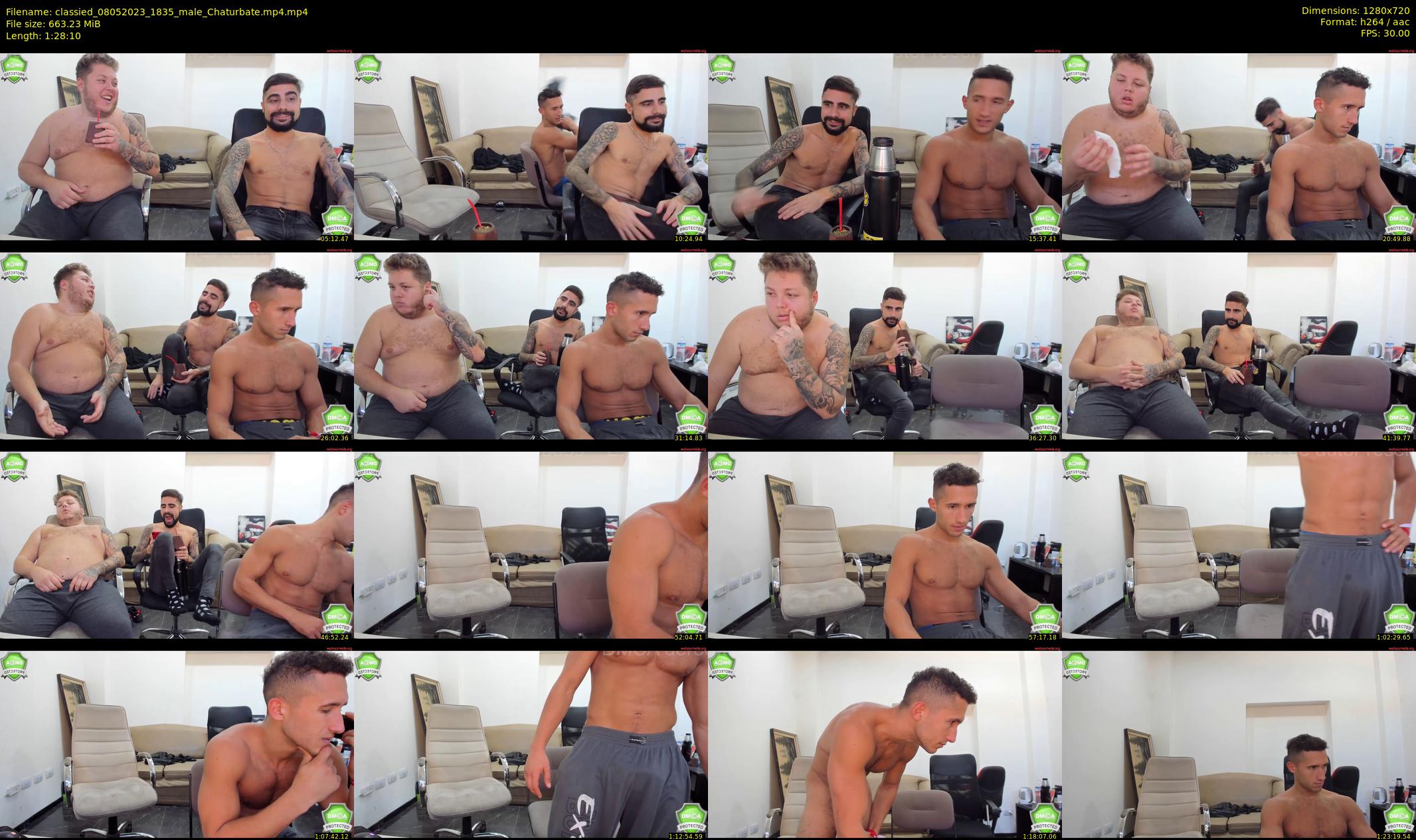 classied — 89 minute Chaturbate male cam show recording, 720p, May 8, 2023