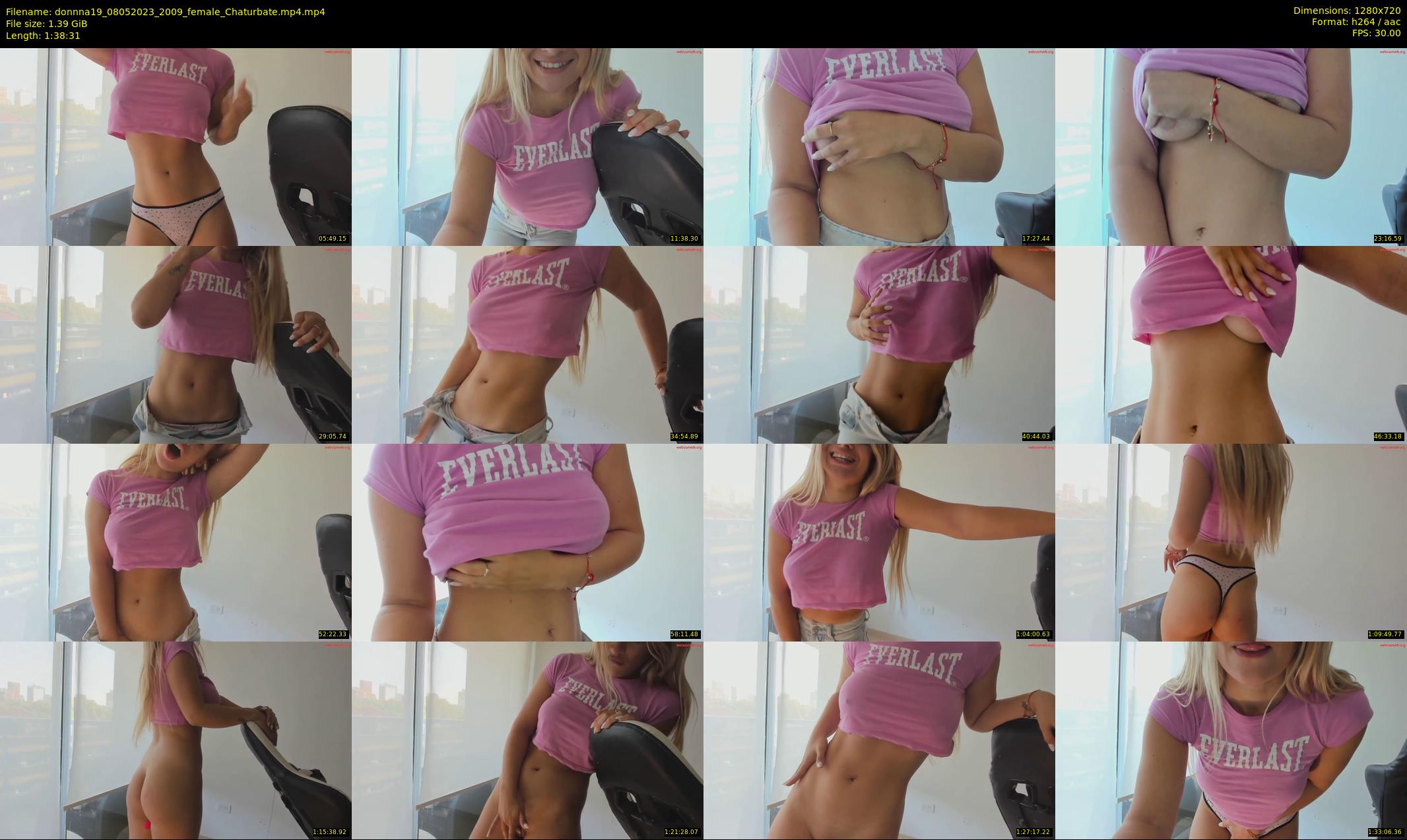 donnna19 — 99 minute Chaturbate female cam show recording, 720p, May 8, 2023