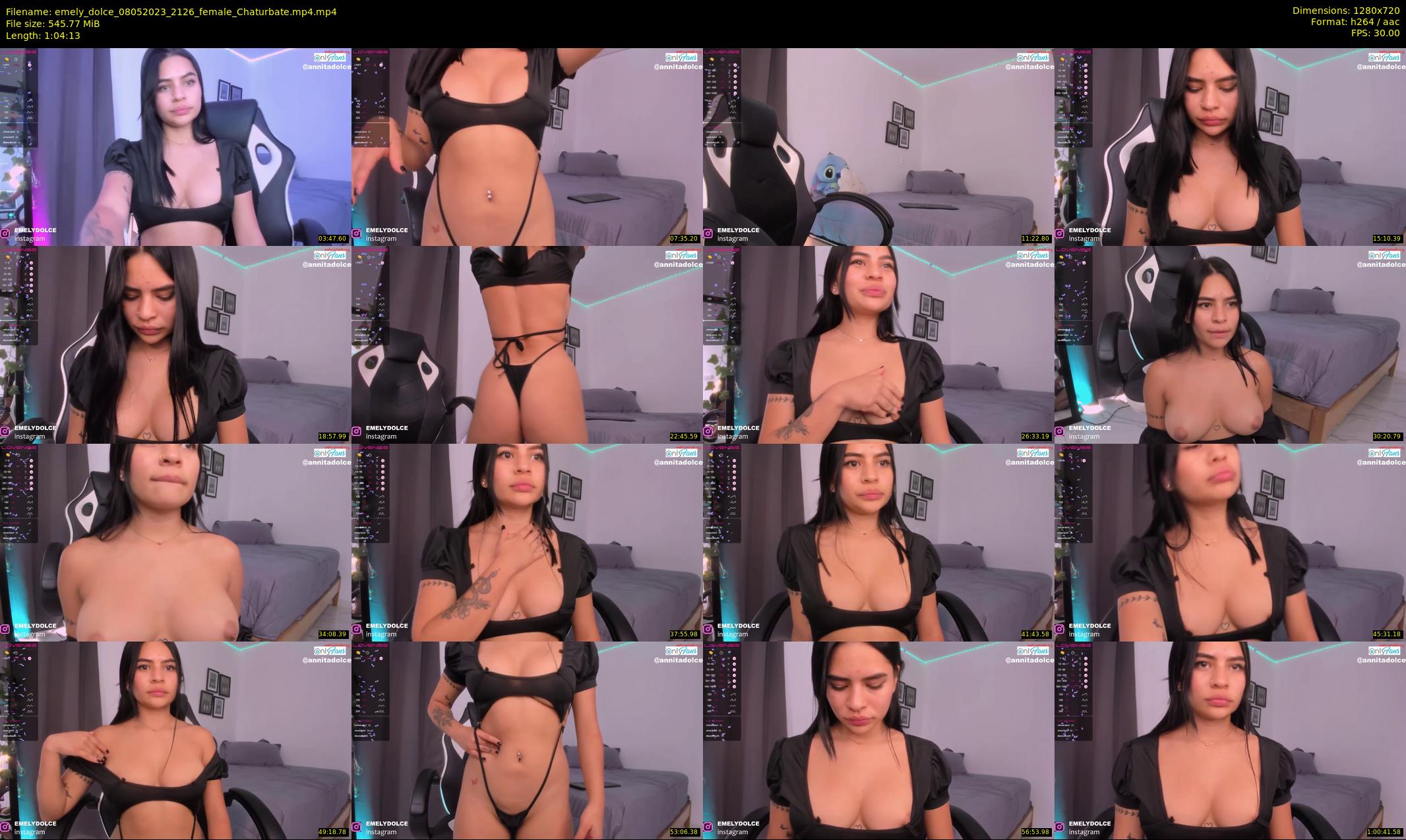 emely_dolce — 65 minute Chaturbate female cam show recording, 720p, May 8, 2023