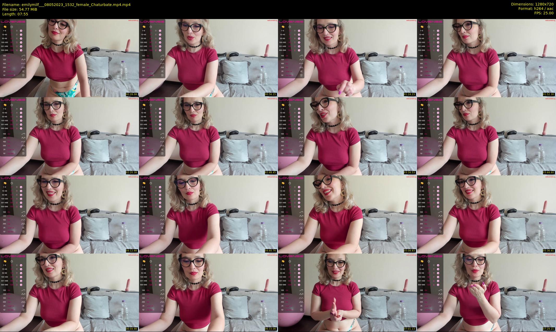 emilymilf__ — 8 minute Chaturbate female cam show recording, 720p, May 8, 2023
