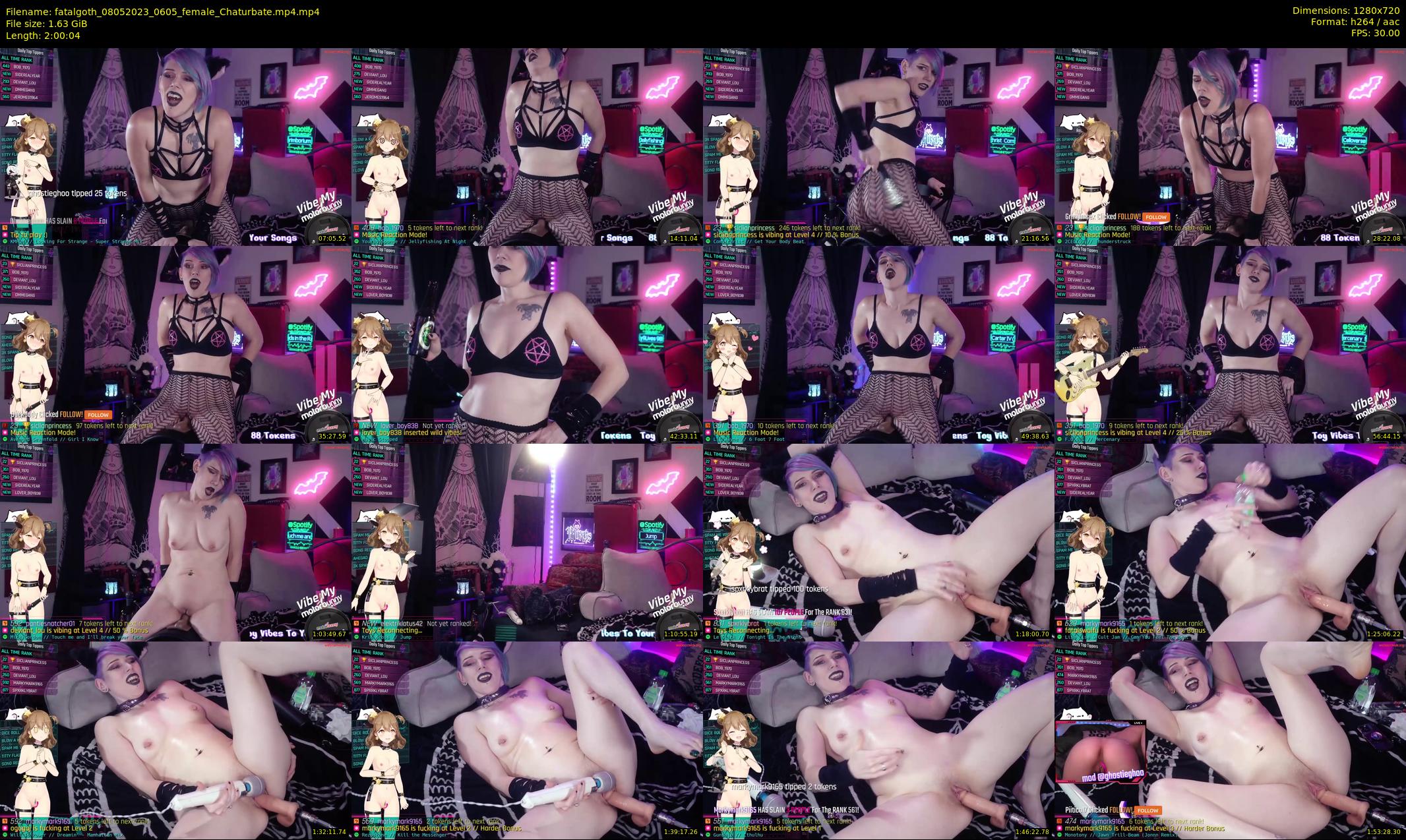 fatalgoth — 121 minute Chaturbate couple cam show recording, 720p, May 8, 2023