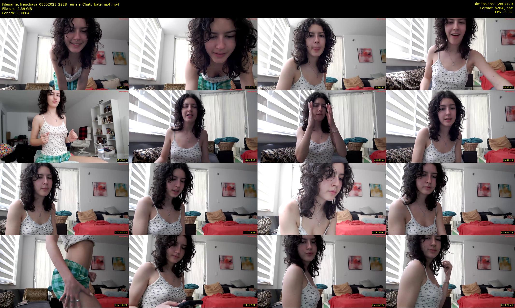 frenchava — 121 minute Chaturbate female cam show recording, 720p, May 8, 2023
