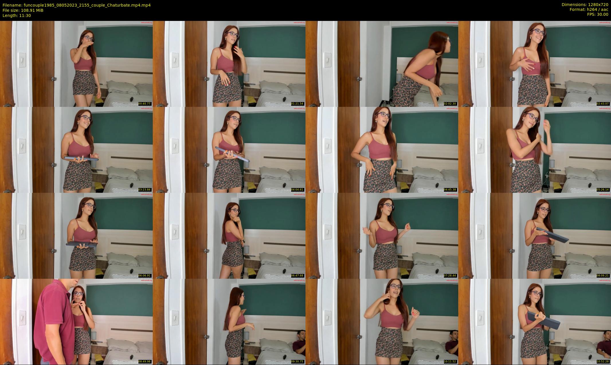 funcouple1985 — 12 minute Chaturbate couple cam show recording, 720p, May 8, 2023