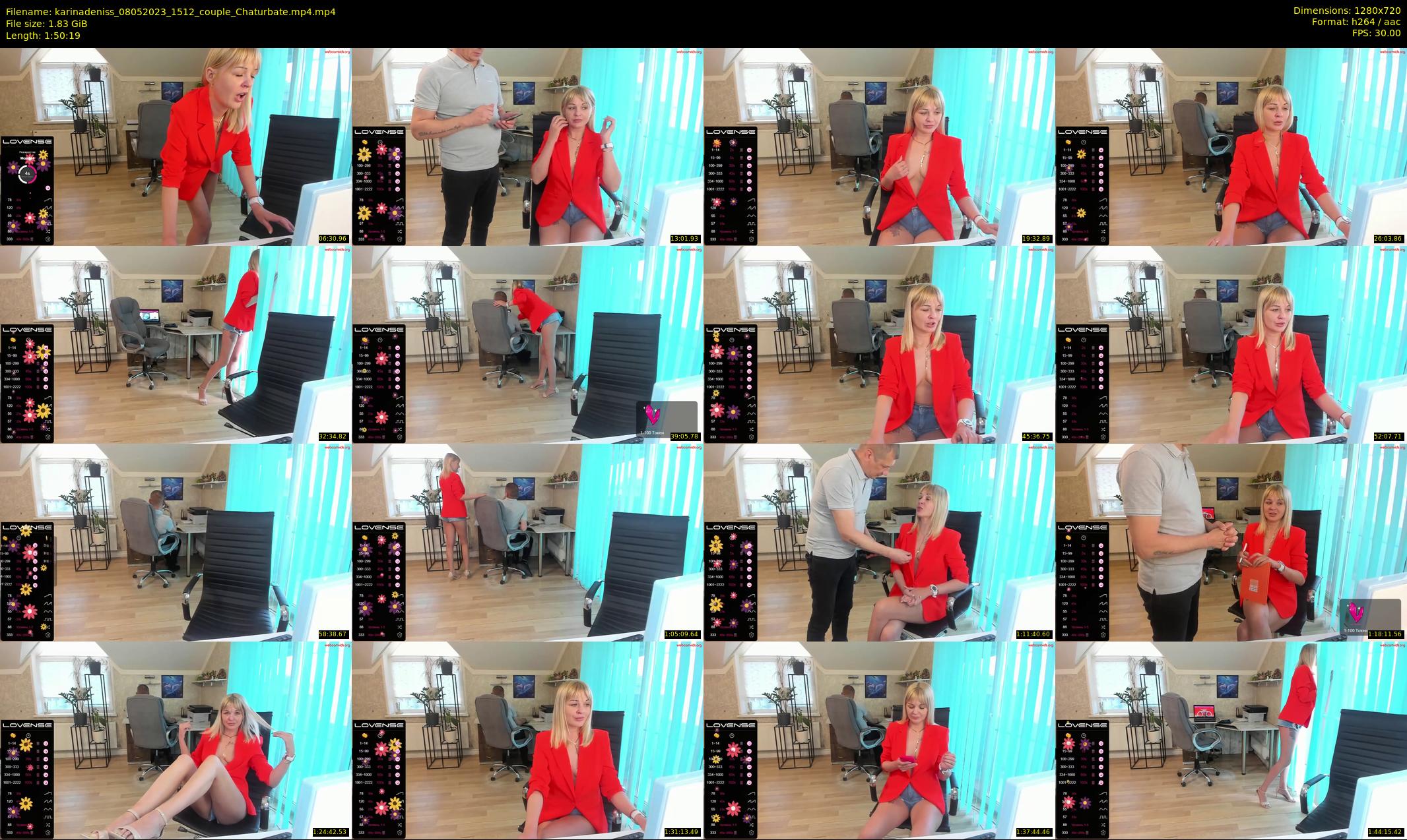 karinadeniss — 111 minute Chaturbate couple cam show recording, 720p, May 8, 2023