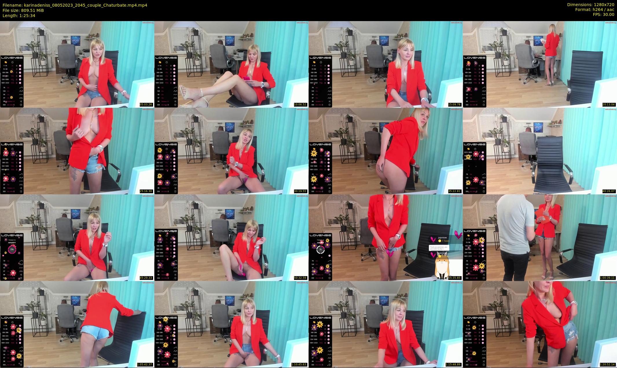 karinadeniss — 86 minute Chaturbate couple cam show recording, 720p, May 8, 2023