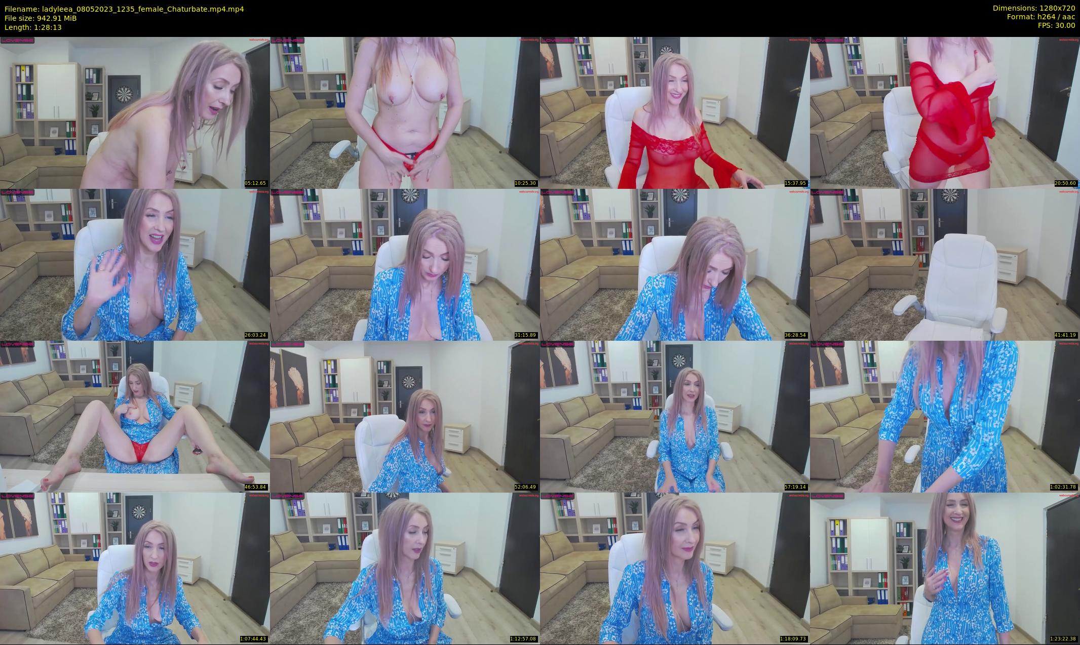 ladyleea — 89 minute Chaturbate female cam show recording, 720p, May 8, 2023