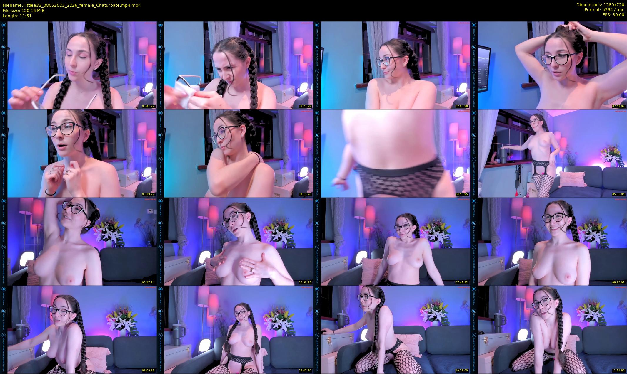 littlee33 — 12 minute Chaturbate female cam show recording, 720p, May 8, 2023