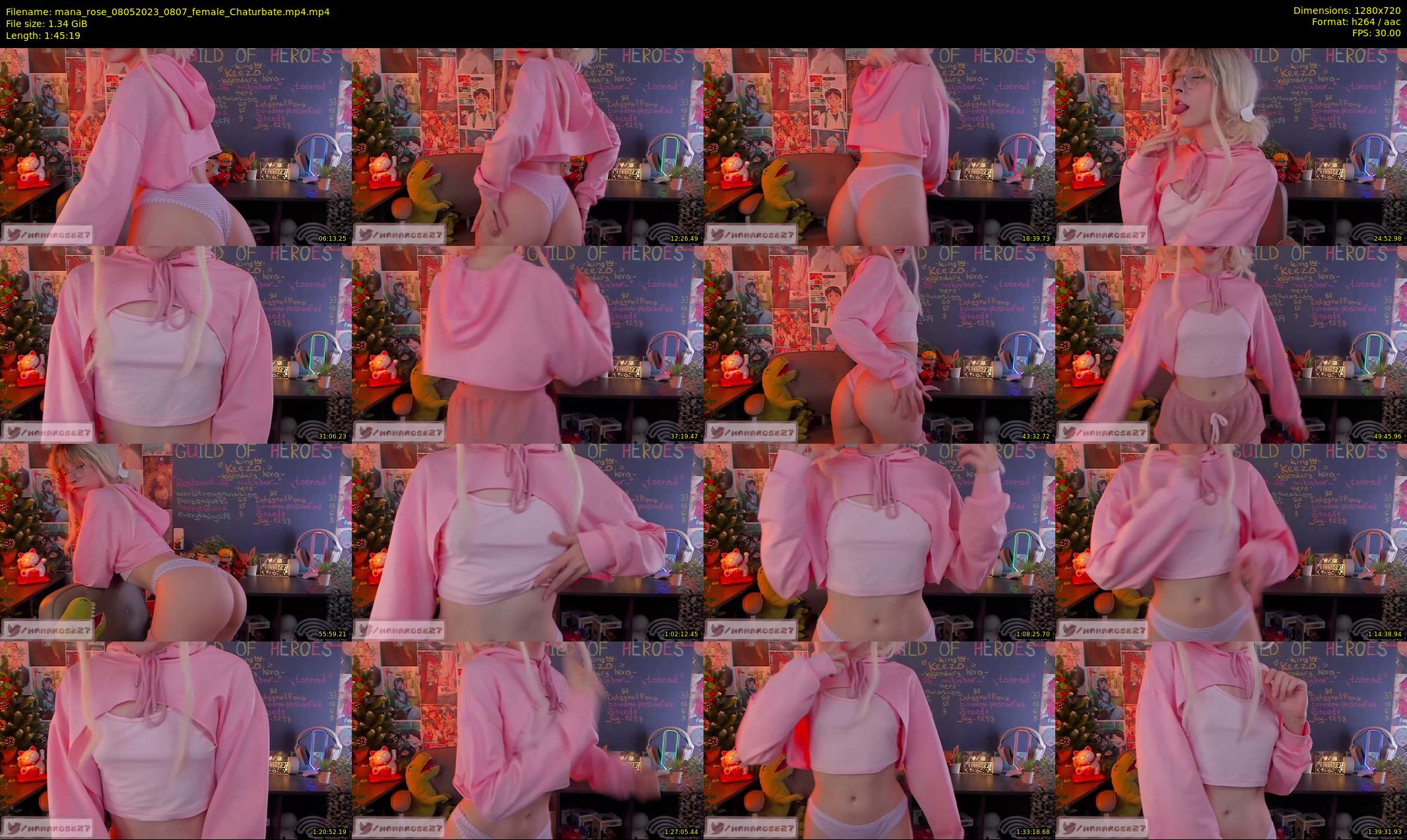 mana_rose — 106 minute Chaturbate female cam show recording, 720p, May 8, 2023