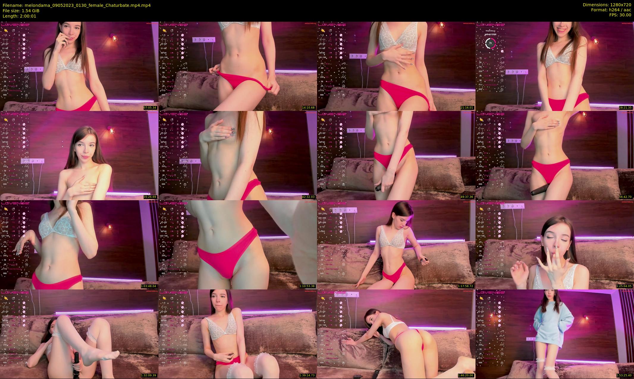 melondama — 121 minute Chaturbate female cam show recording, 720p, May 9, 2023