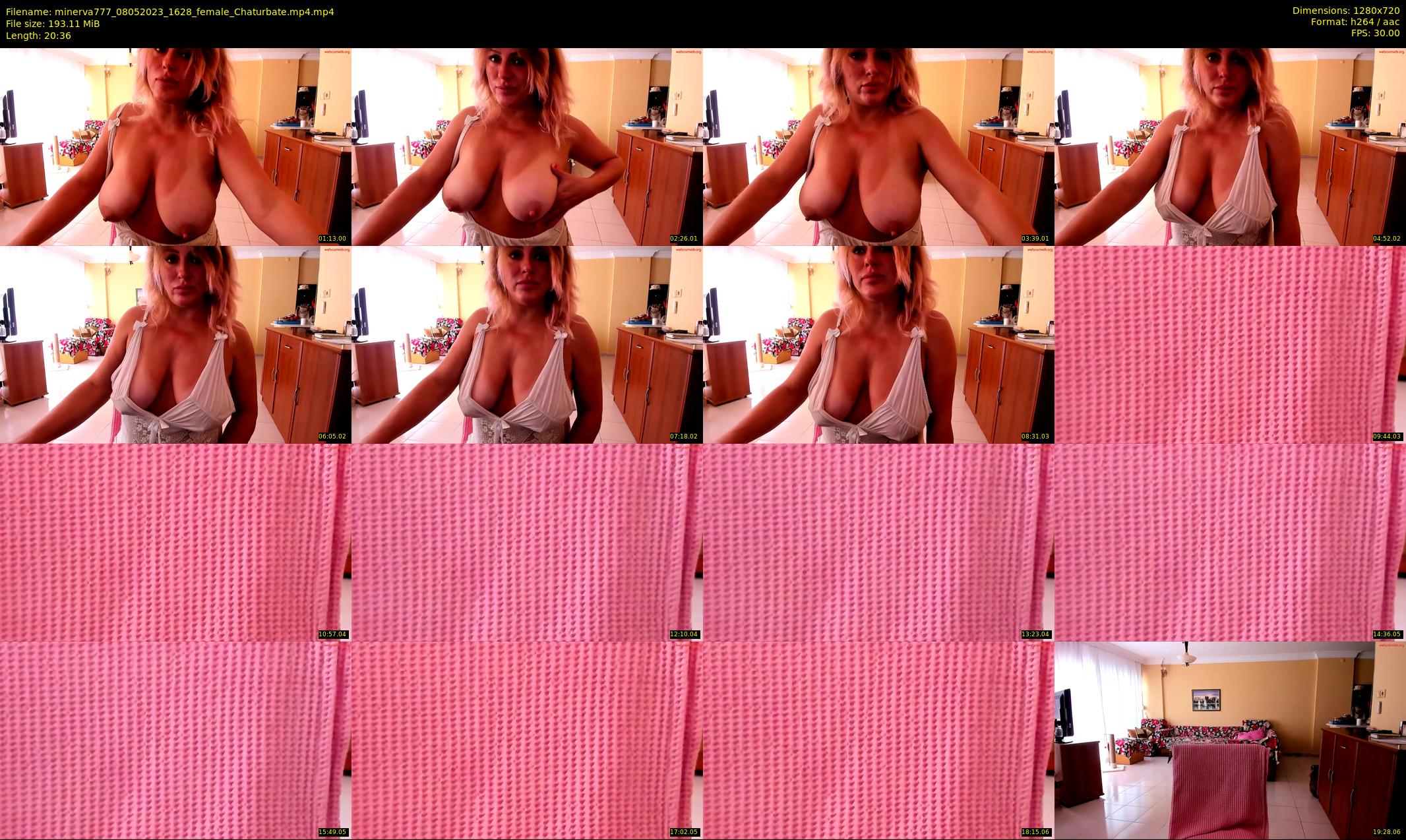 minerva777 — 21 minute Chaturbate female cam show recording, 720p, May 8, 2023