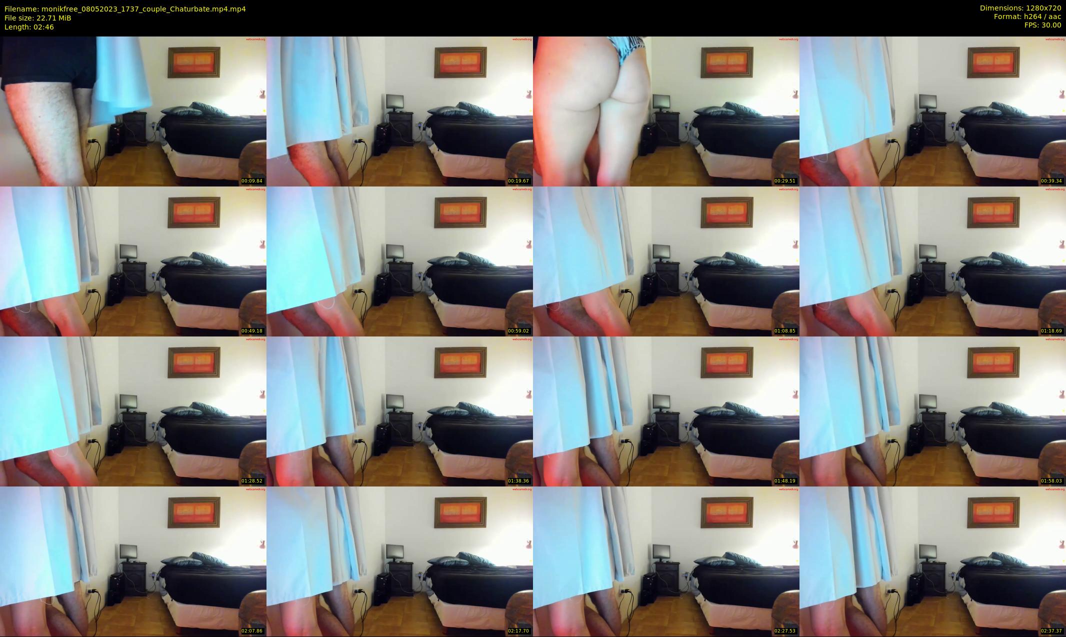 monikfree — 3 minute Chaturbate couple cam show recording, 720p, May 8, 2023