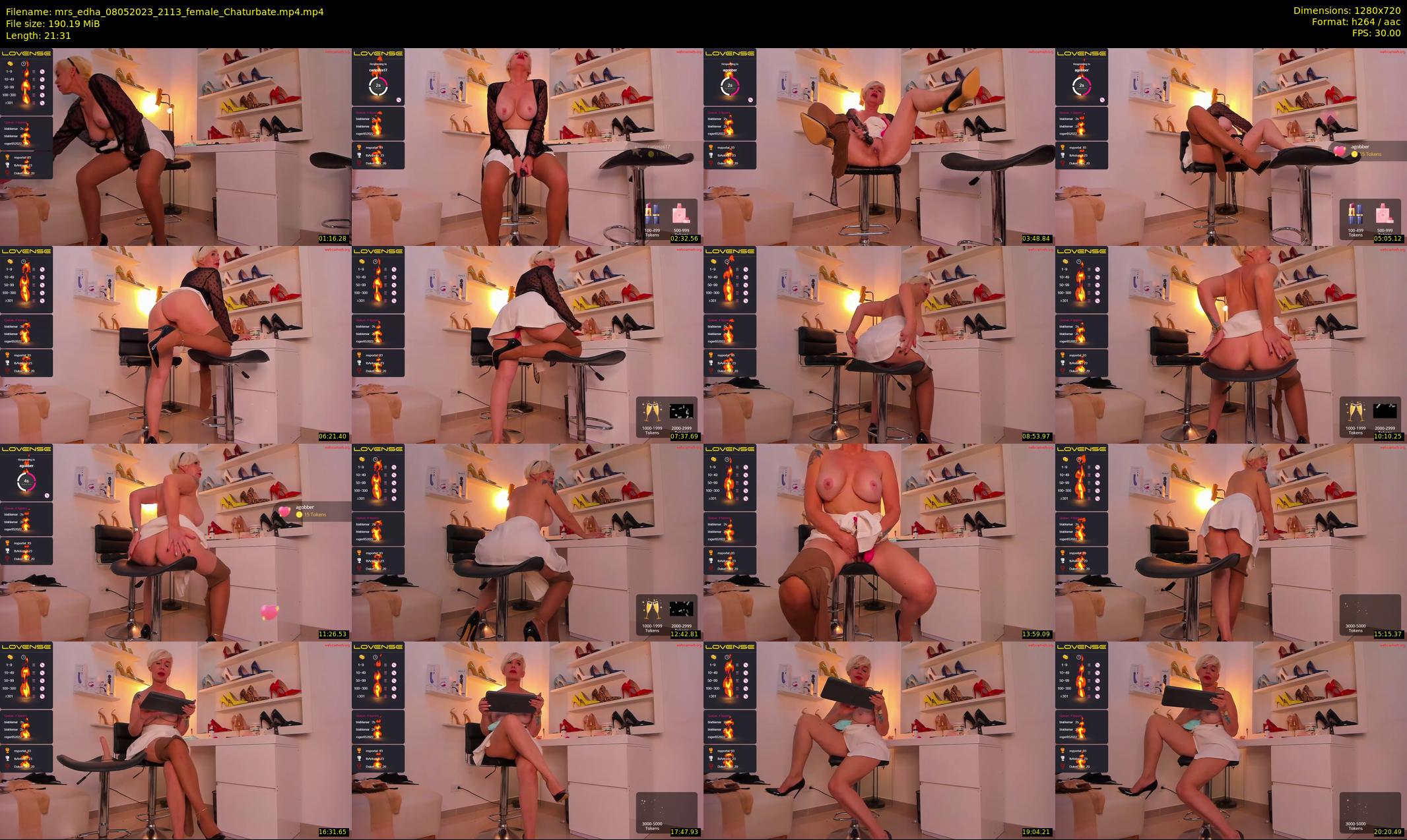 mrs_edha — 22 minute Chaturbate female cam show recording, 720p, May 8, 2023