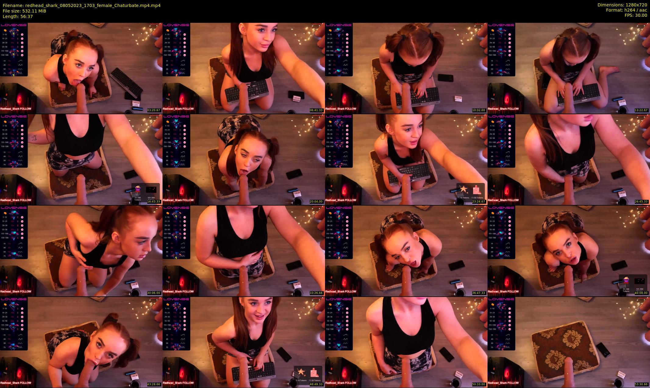 redhead_shark — 57 minute Chaturbate female cam show recording, 720p, May 8, 2023