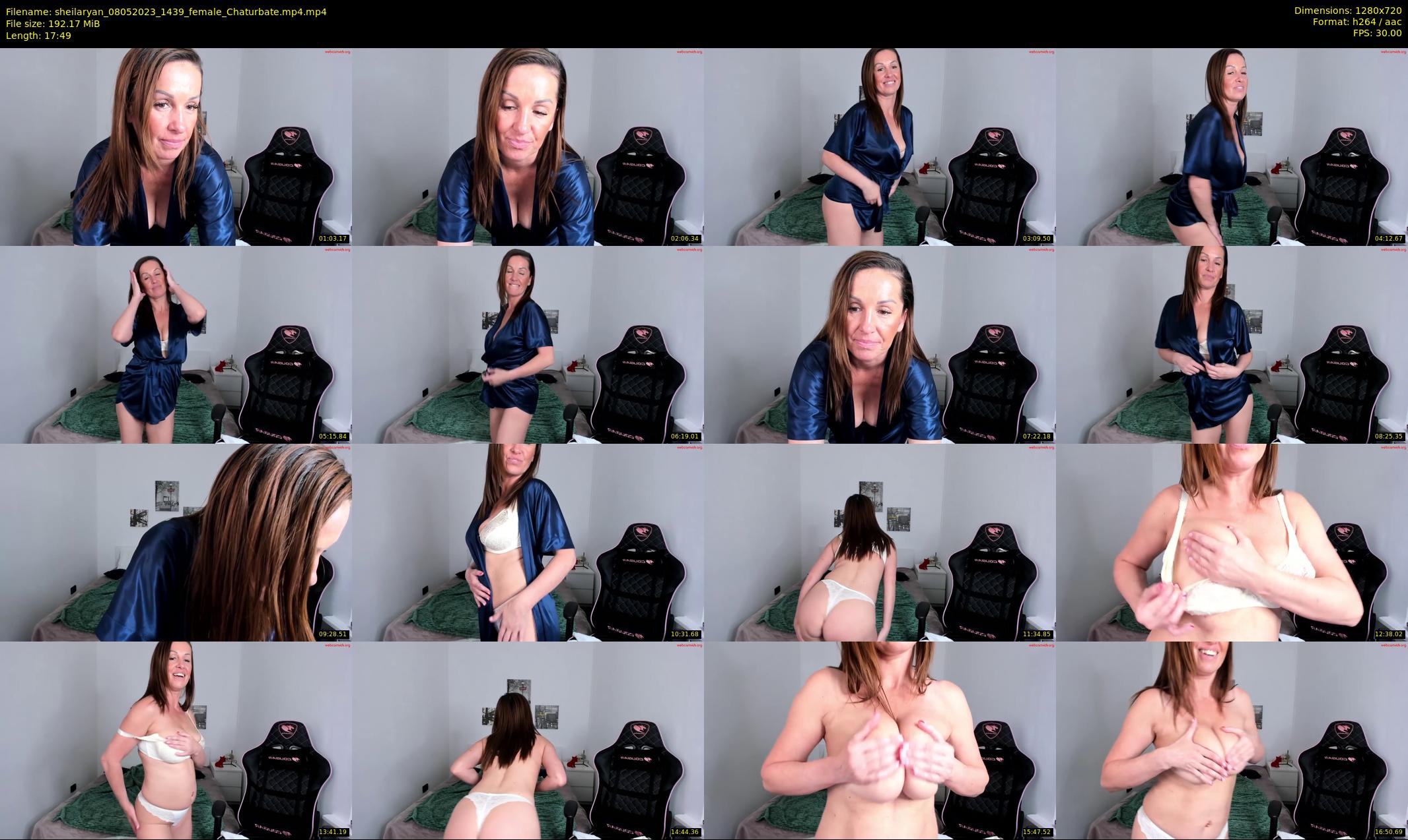 sheilaryan — 18 minute Chaturbate female cam show recording, 720p, May 8, 2023