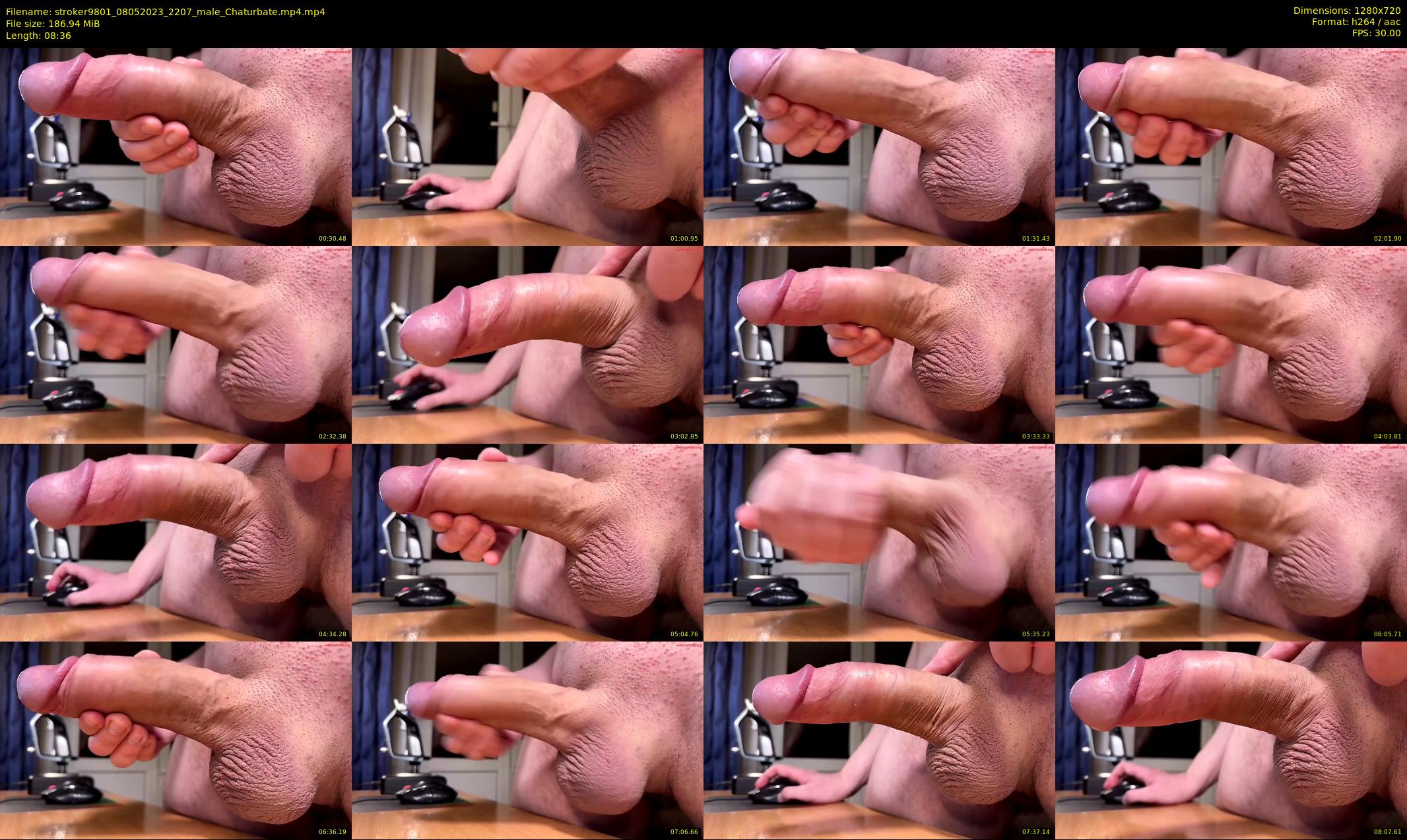 stroker9801 — 9 minute Chaturbate male cam show recording, 720p, May 8, 2023