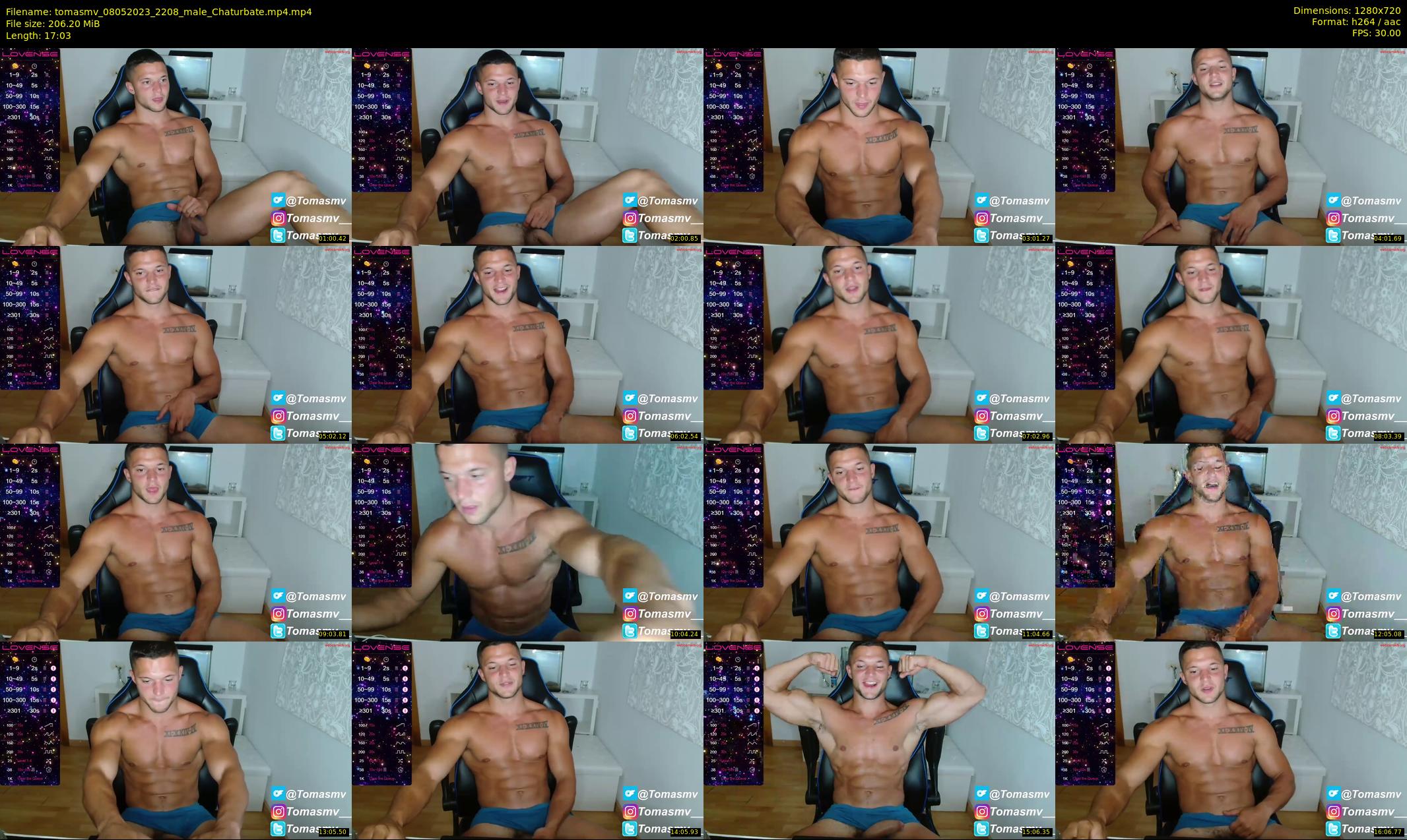 tomasmv — 18 minute Chaturbate male cam show recording, 720p, May 8, 2023