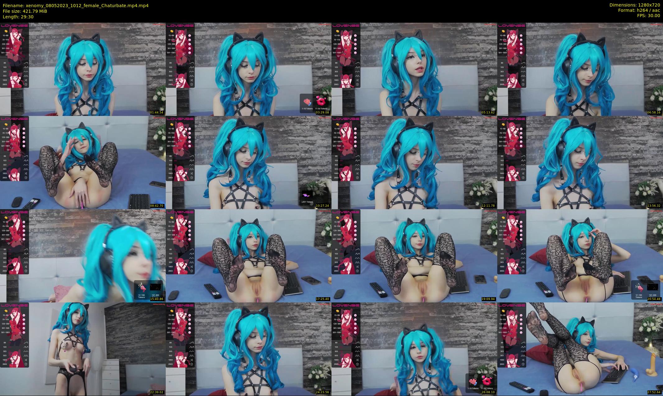 xenomy — 30 minute Chaturbate female cam show recording, 720p, May 8, 2023