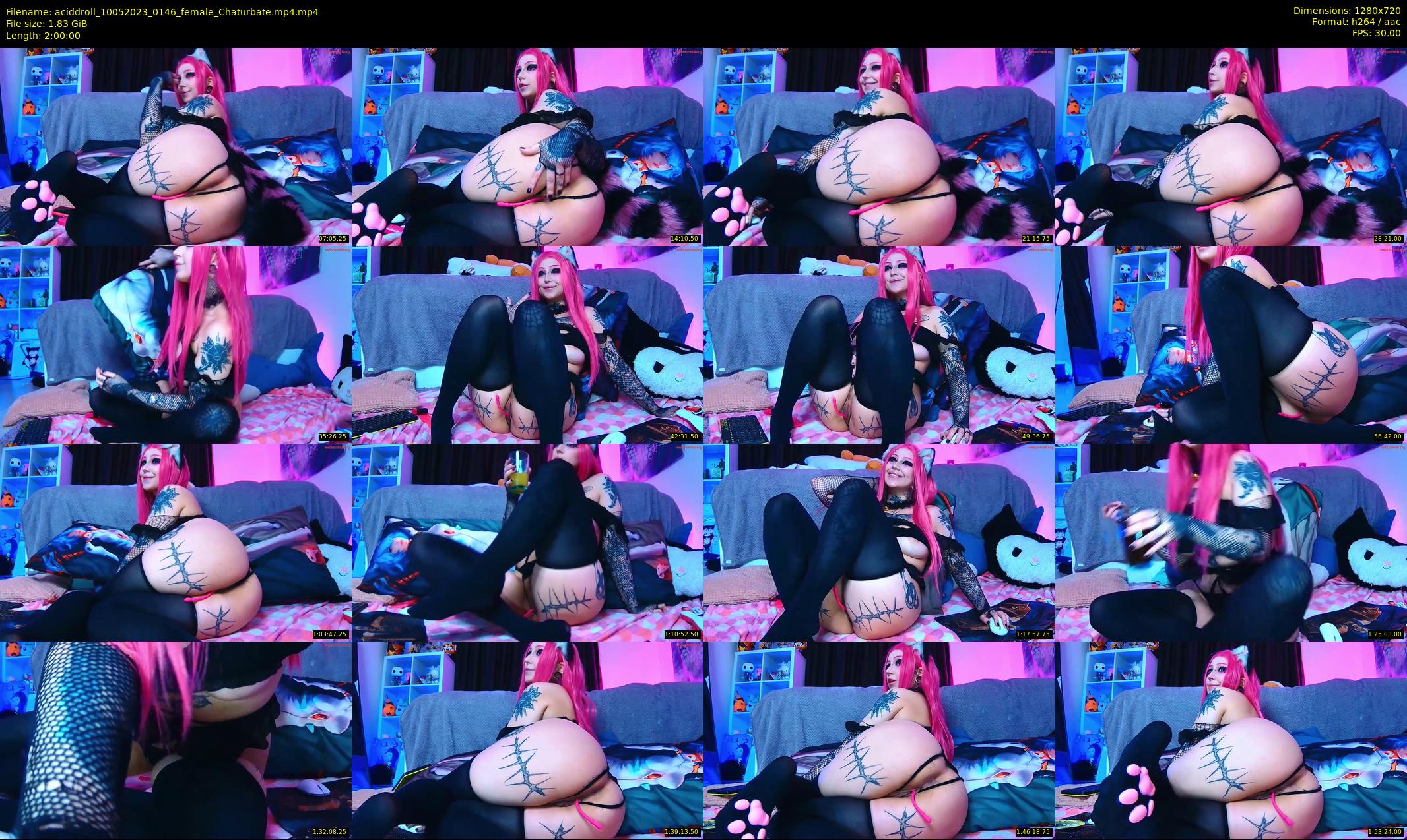 aciddroll — 120 minute Chaturbate female cam show recording, 720p, May 10, 2023