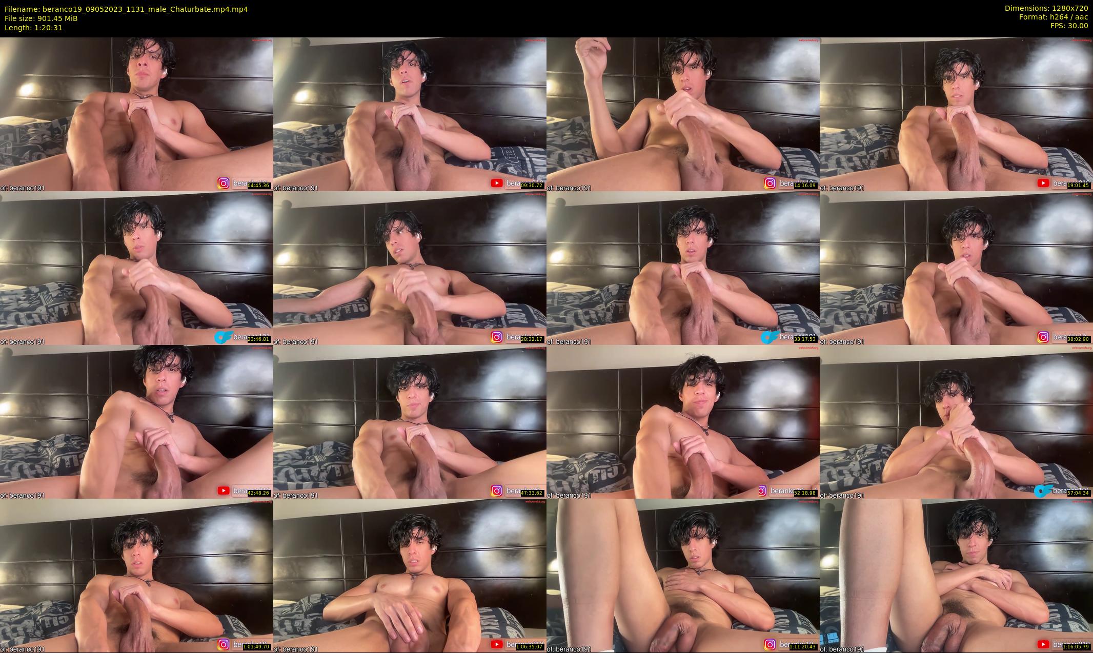 beranco19 — 81 minute Chaturbate male cam show recording, 720p, May 9, 2023