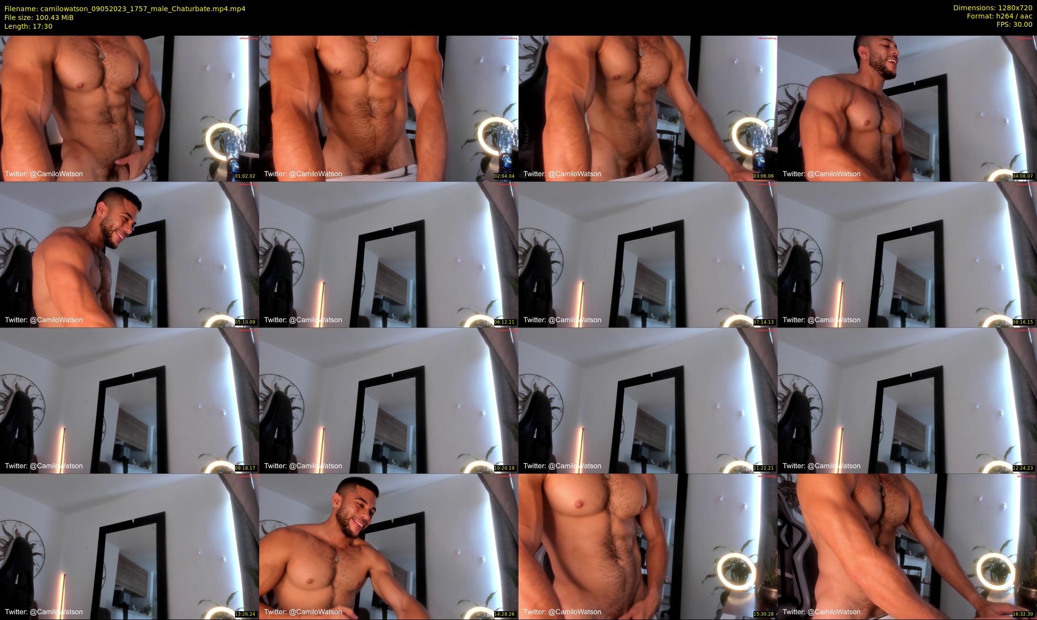 camilowatson — 18 minute Chaturbate male cam show recording, 720p, May 9, 2023