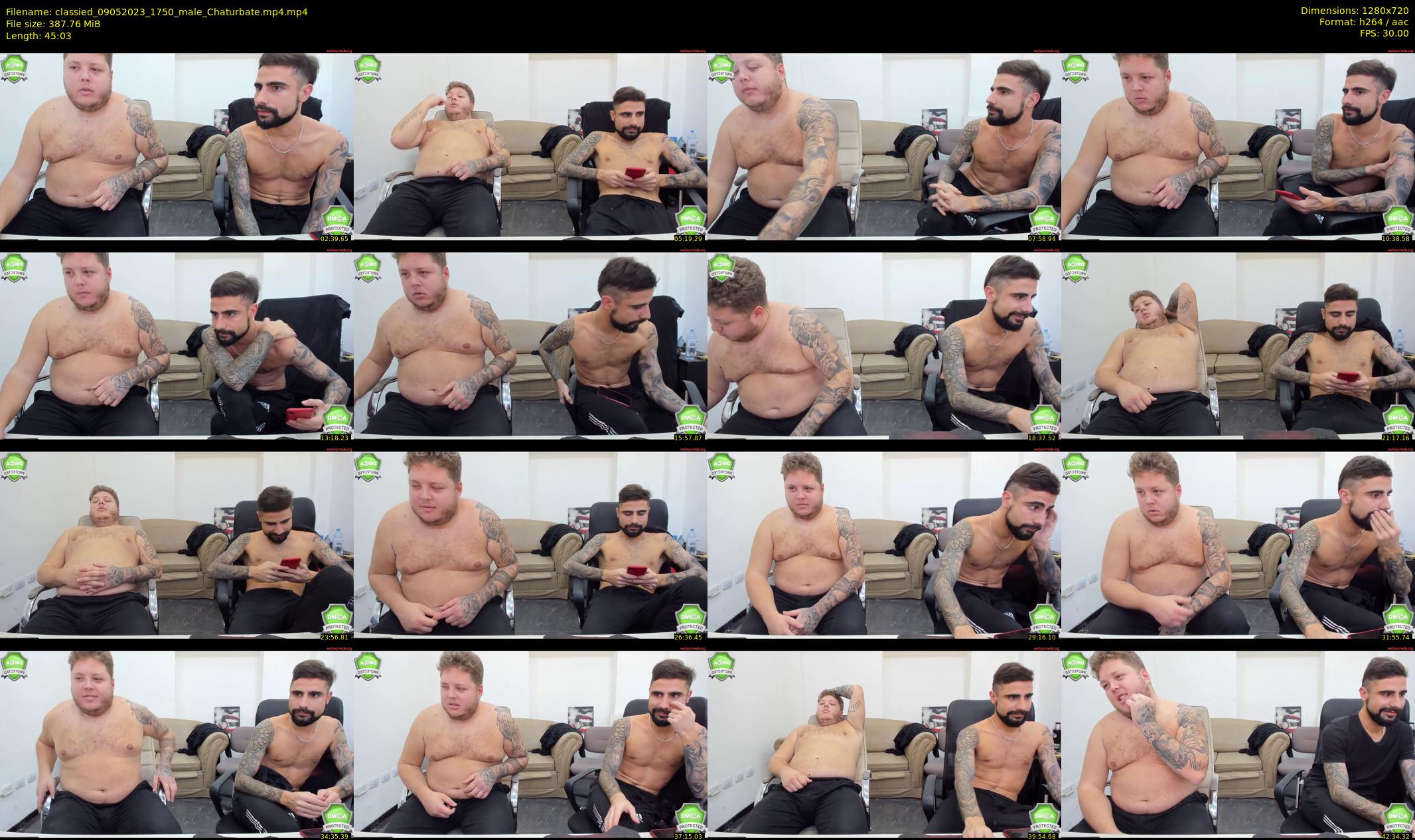 classied — 46 minute Chaturbate male cam show recording, 720p, May 9, 2023