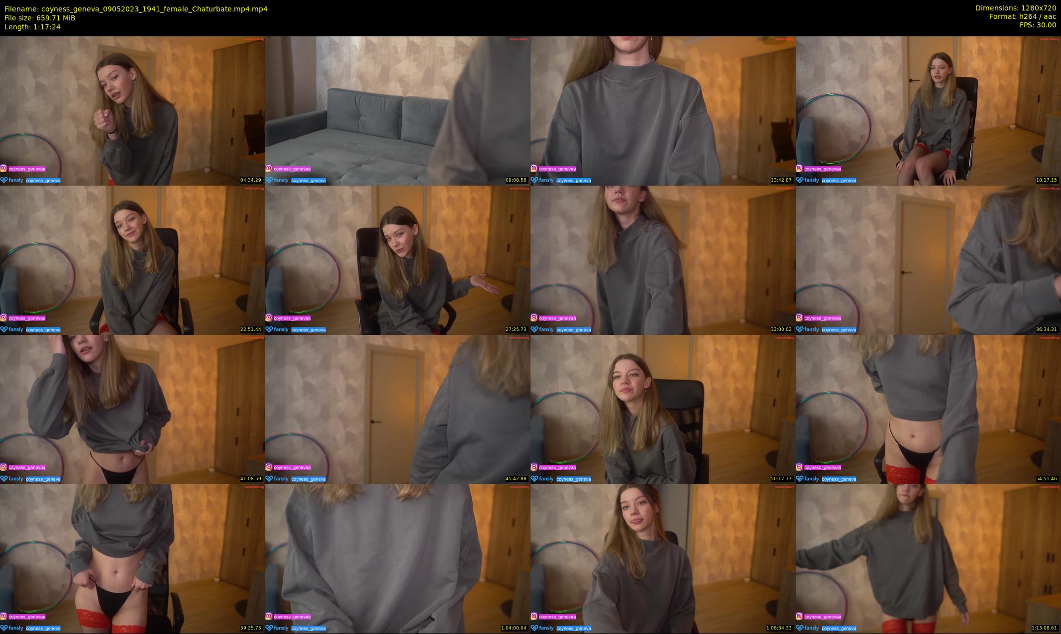 coyness_geneva — 78 minute Chaturbate female cam show recording, 720p, May 9, 2023