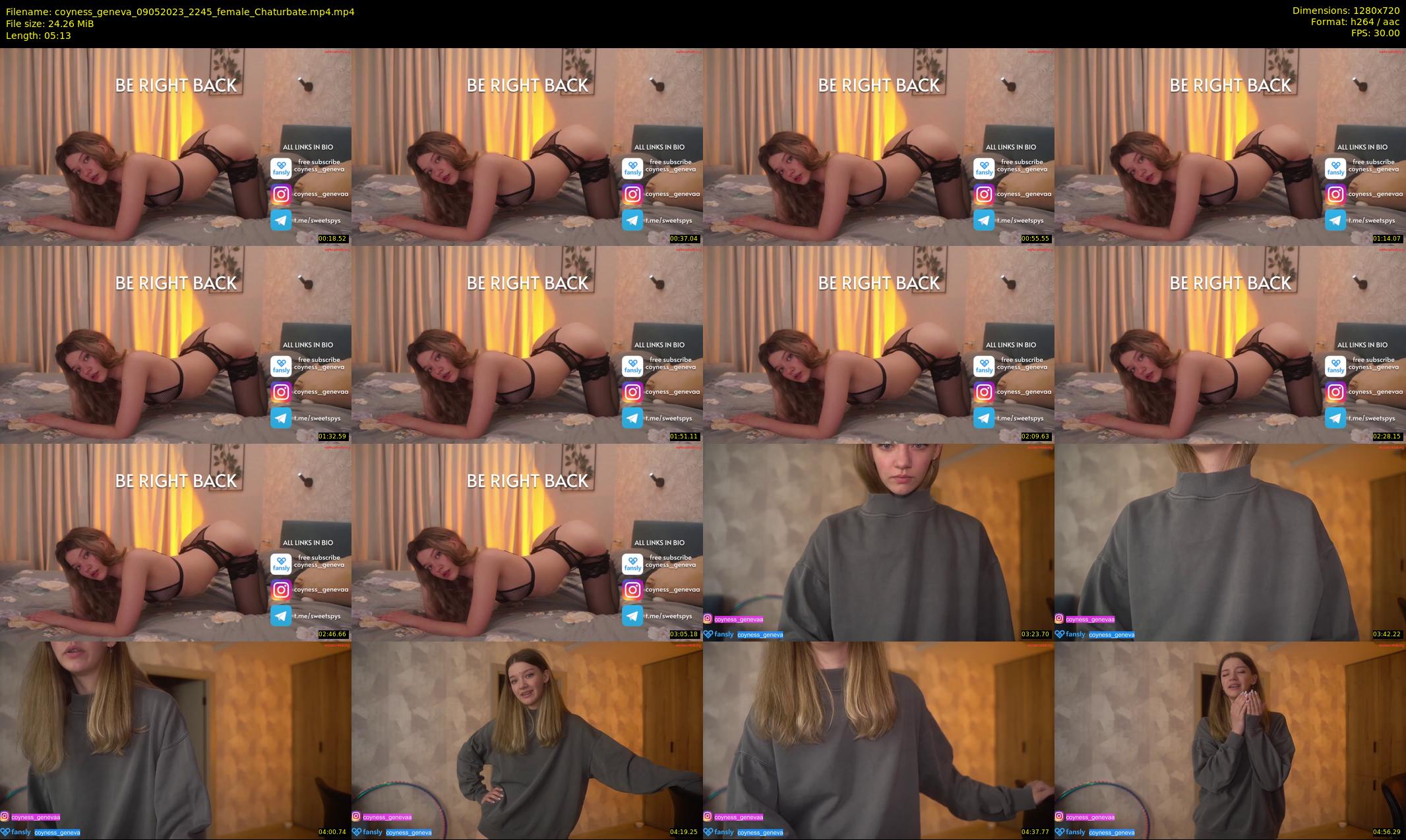 coyness_geneva — 6 minute Chaturbate female cam show recording, 720p, May 9, 2023
