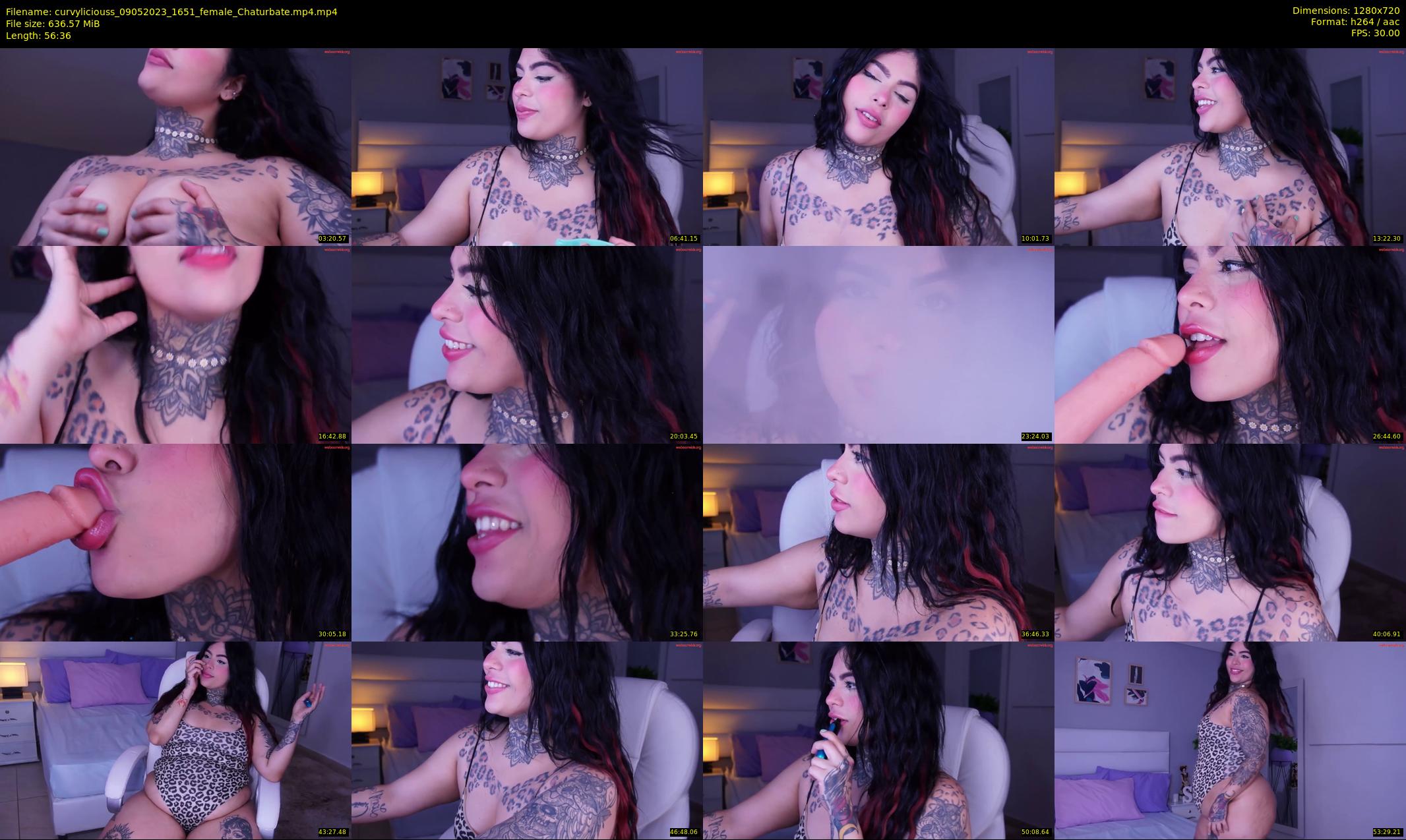 curvyliciouss — 57 minute Chaturbate female cam show recording, 720p, May 9, 2023
