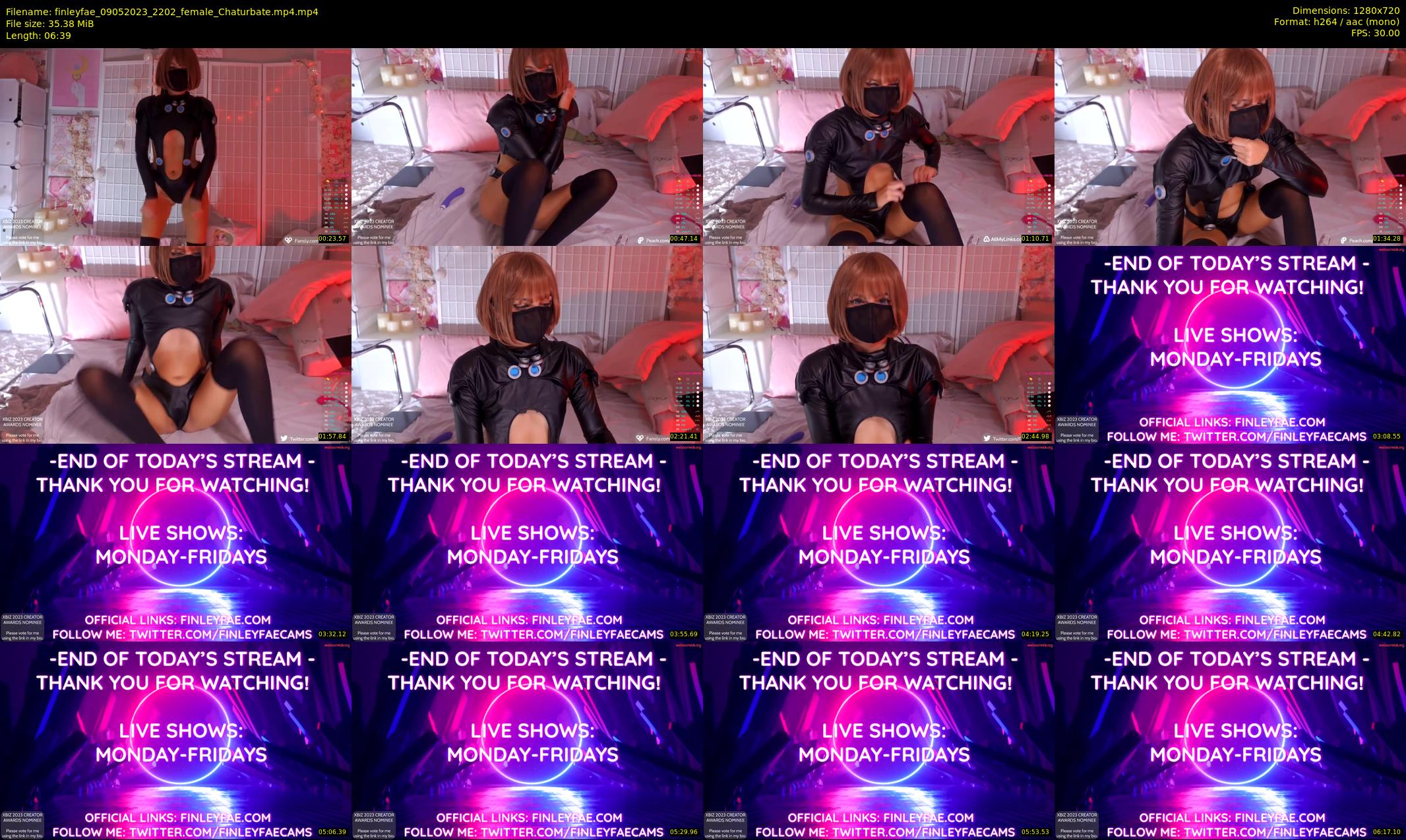 finleyfae — 7 minute Chaturbate female cam show recording, 720p, May 9, 2023