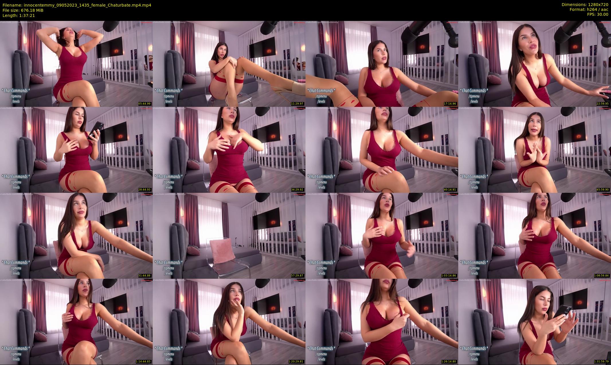 innocentemmy — 98 minute Chaturbate female cam show recording, 720p, May 9, 2023