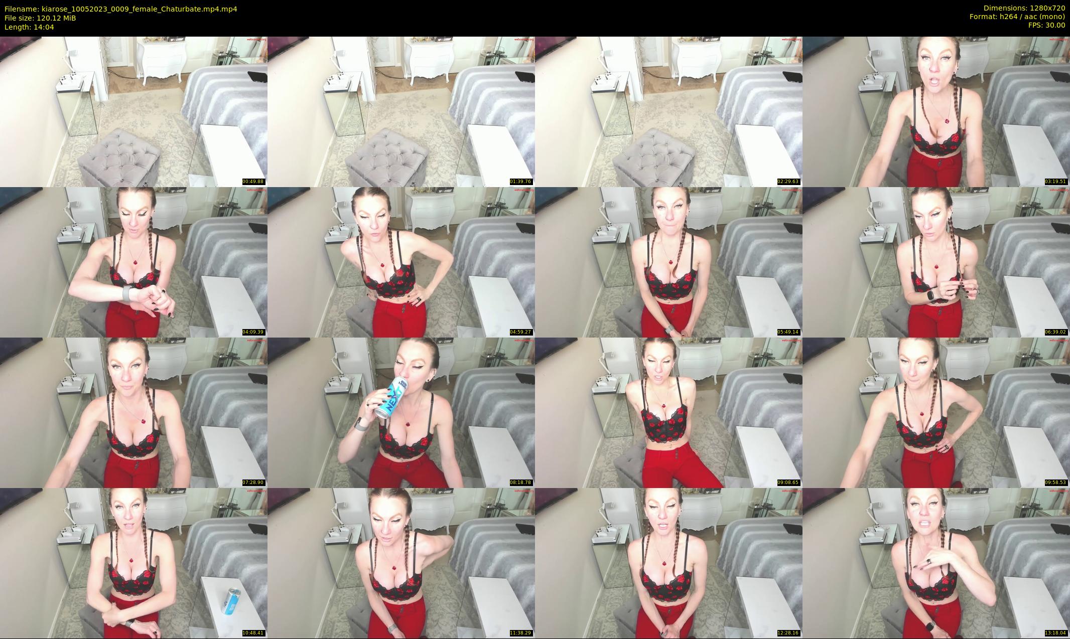 kiarose — 15 minute Chaturbate female cam show recording, 720p, May 10, 2023