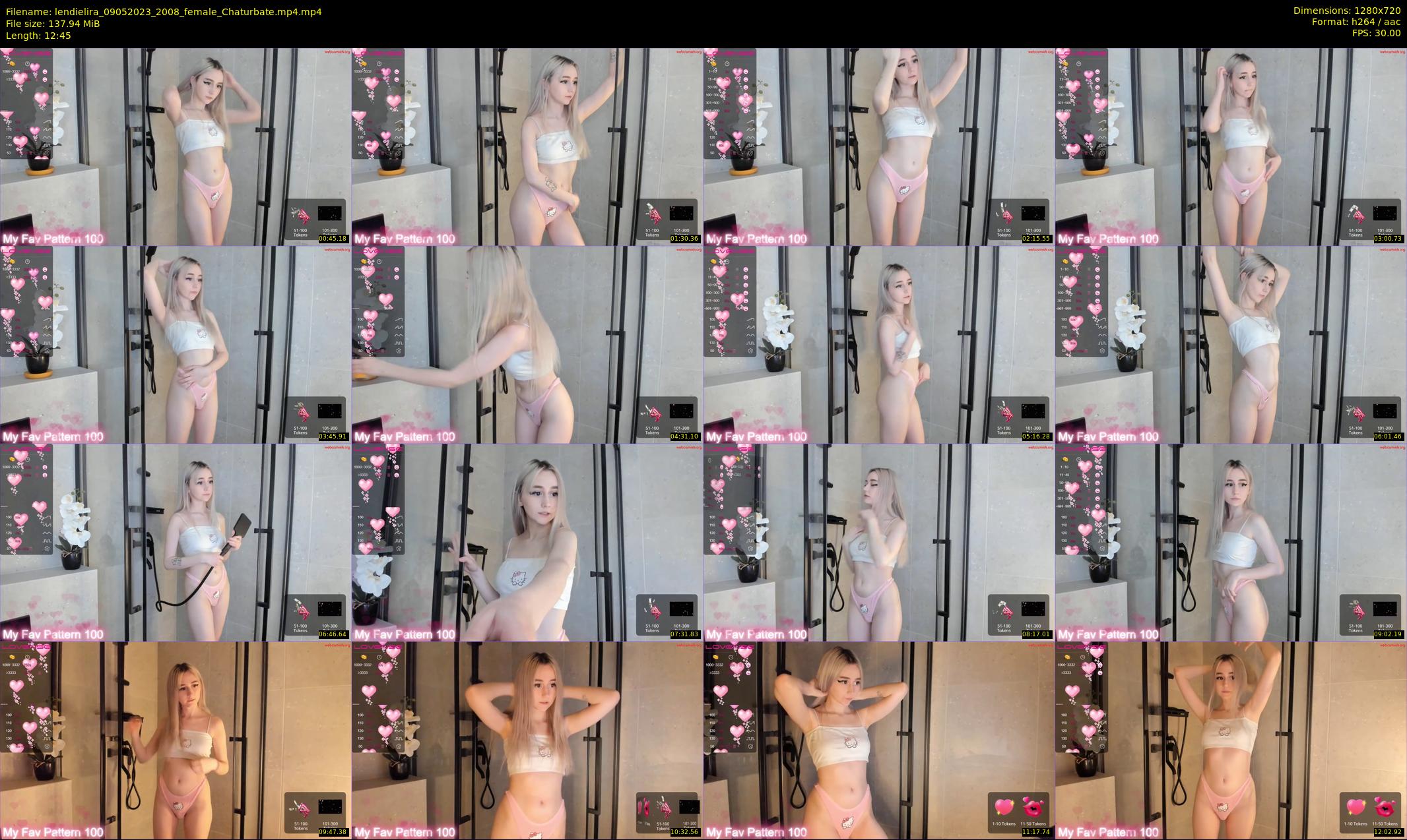 lendielira — 13 minute Chaturbate female cam show recording, 720p, May 9, 2023